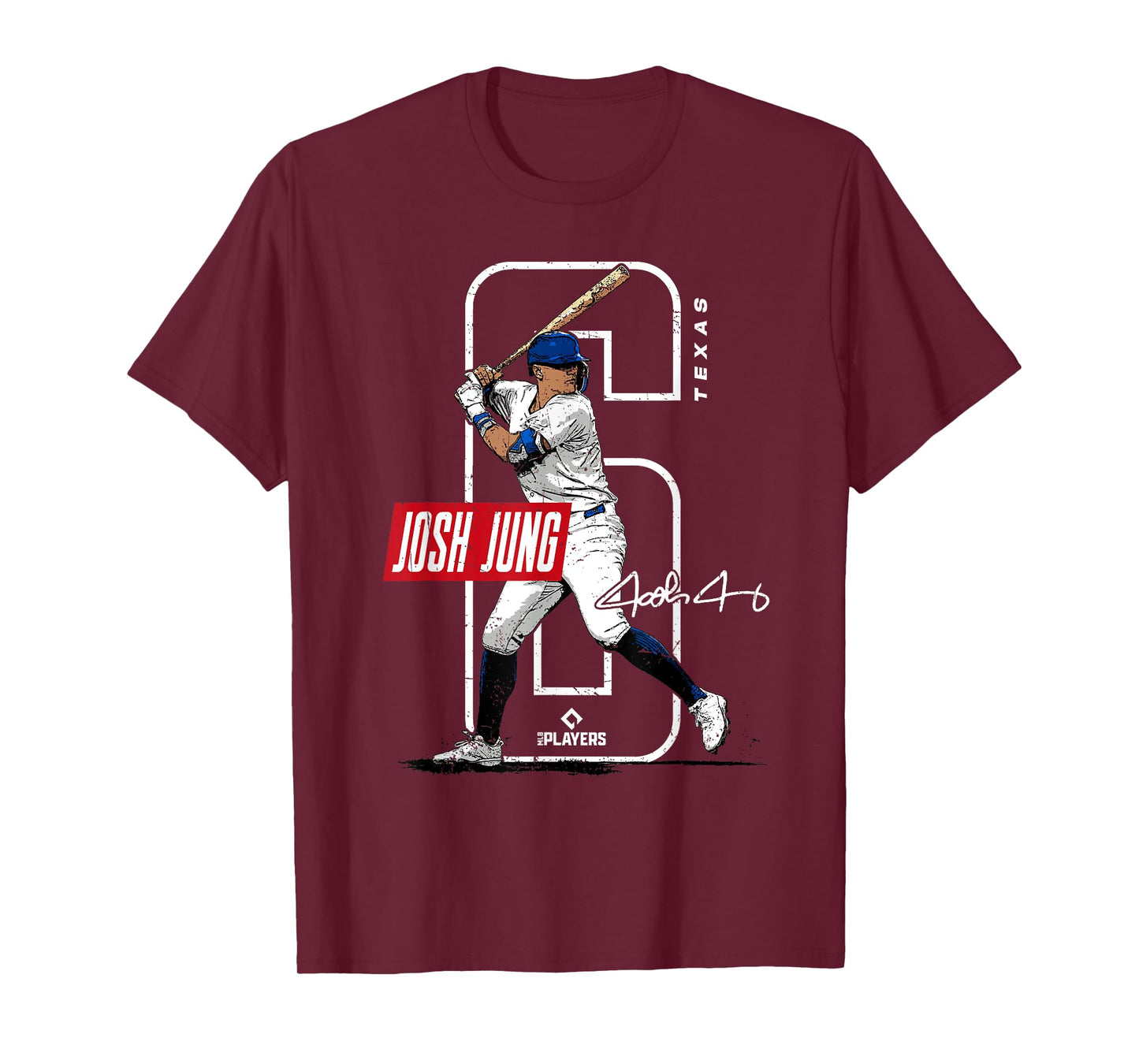 Josh Jung | Texas Baseball Players | MLBJOJ3002 T-Shirt