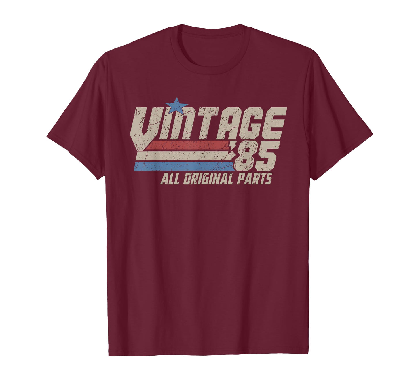 Vintage 1985 All Original Parts, Retro 40 Years Old Gifts T-Shirt