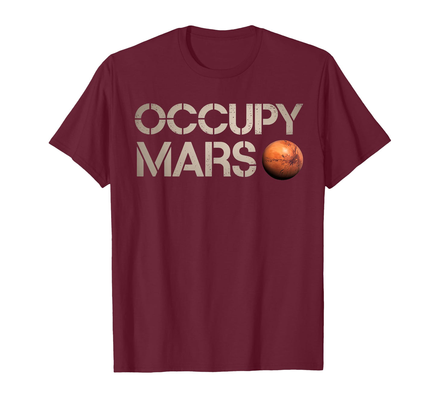 Astronomy Space Explorer Rocket Science Occupy Mars T-Shirt