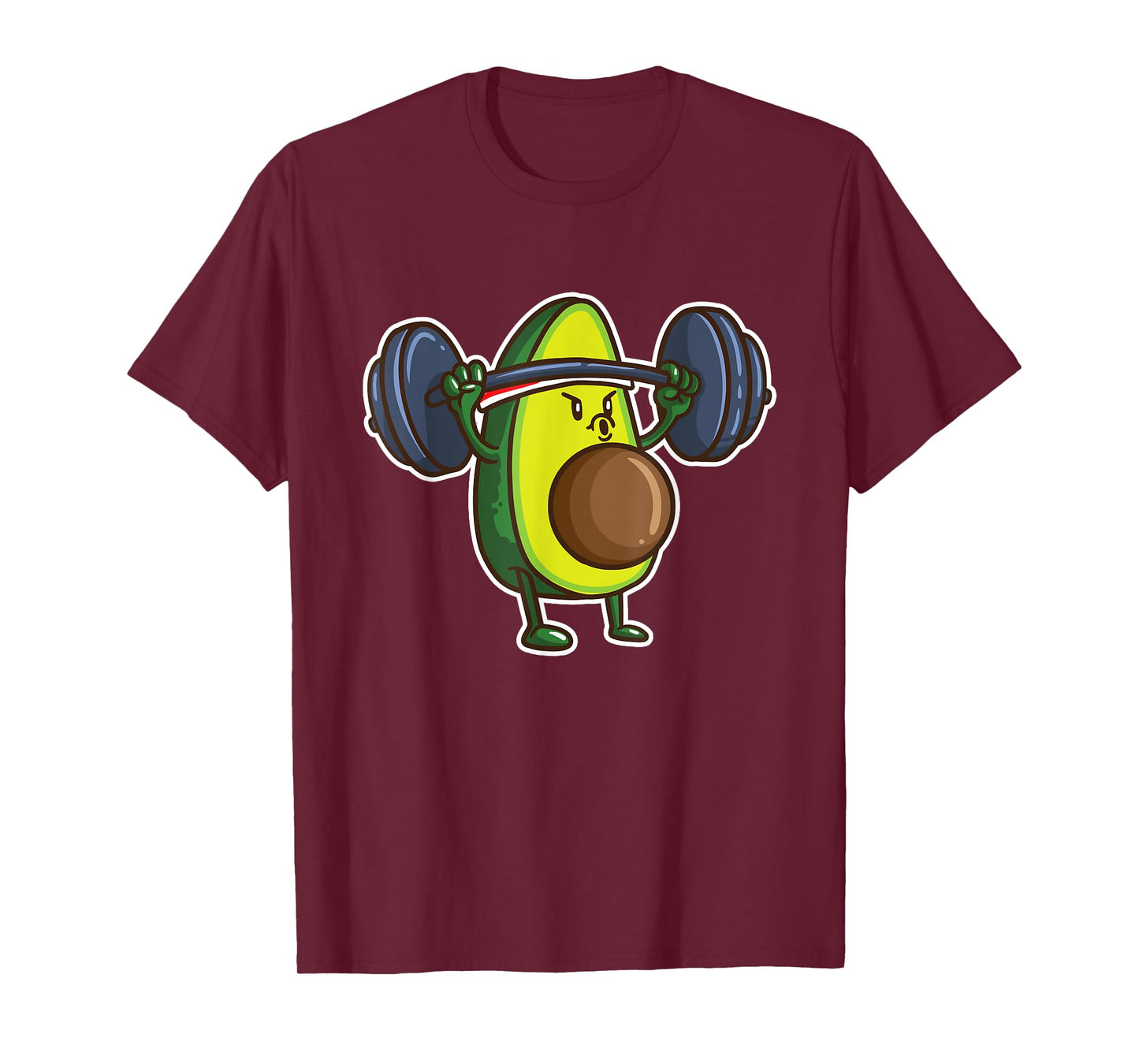 Avocado Powerlifting Weightlifting Gift Gym Food Lover Vegan T-Shirt