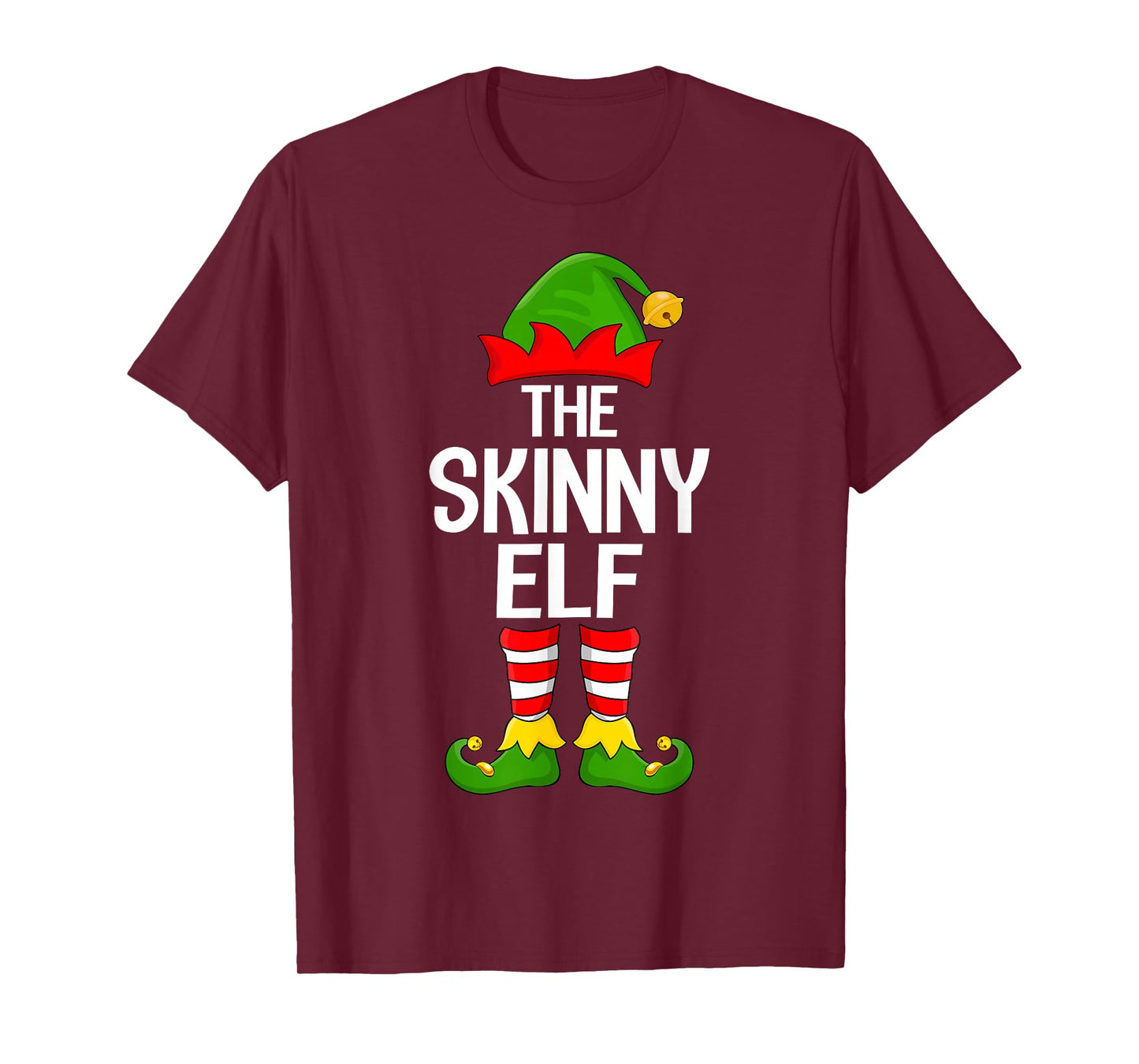 Skinny Elf Xmas Matching Family Elf Squad Christmas T-Shirt