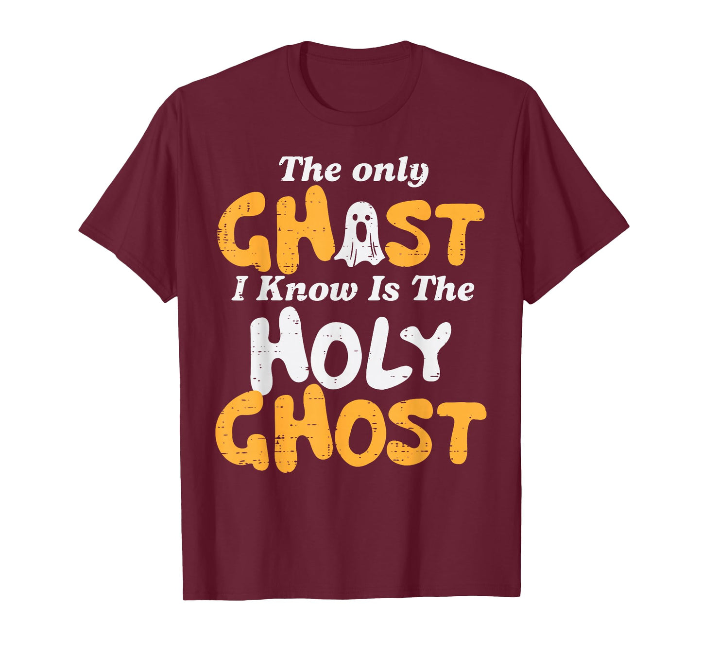 Halloween Ghost I Know Holy Christian Costume Men Women Kids T-Shirt