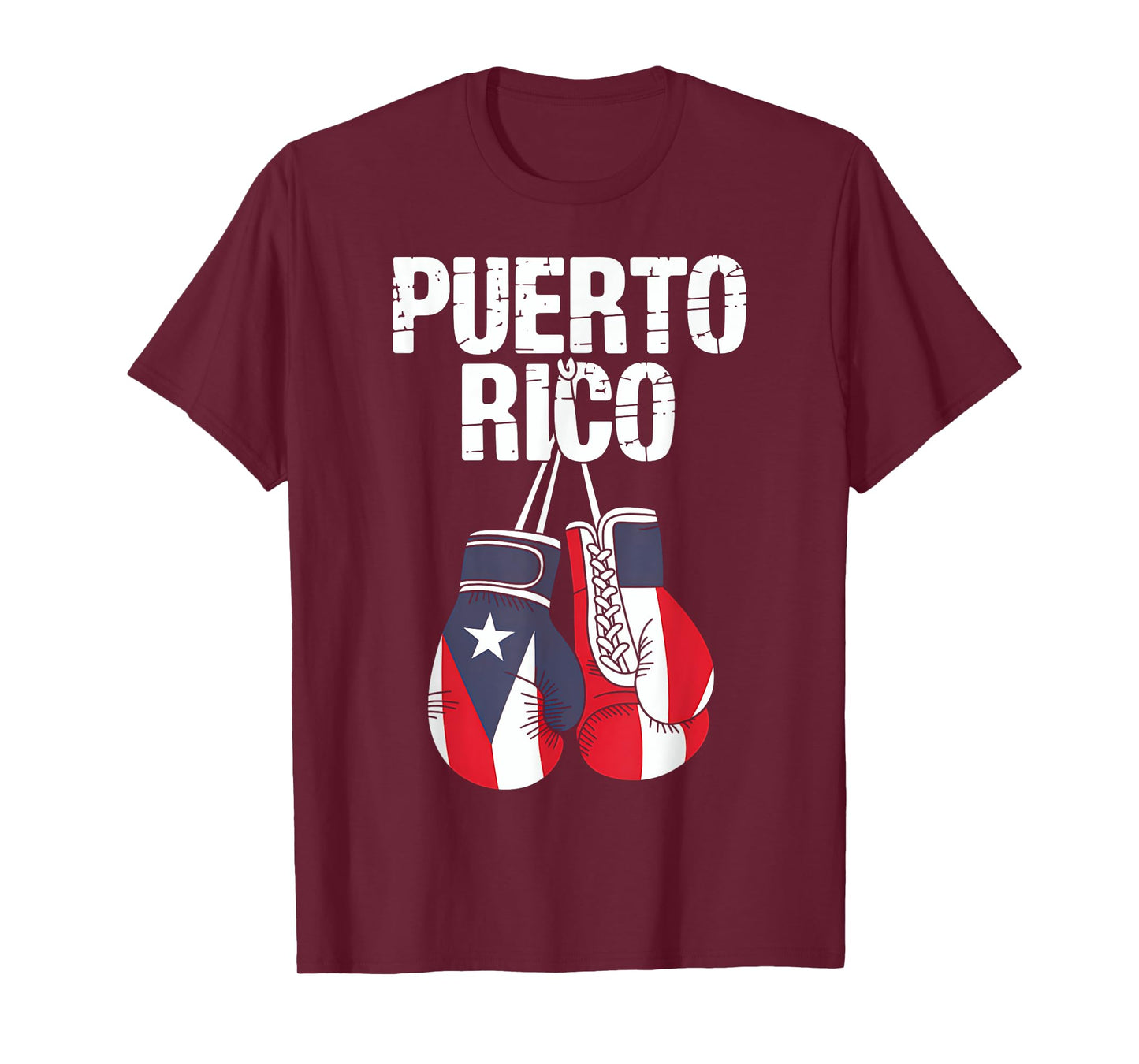 Puerto Rico Boxing Gloves Flag Heritage Boricua PR T-Shirt