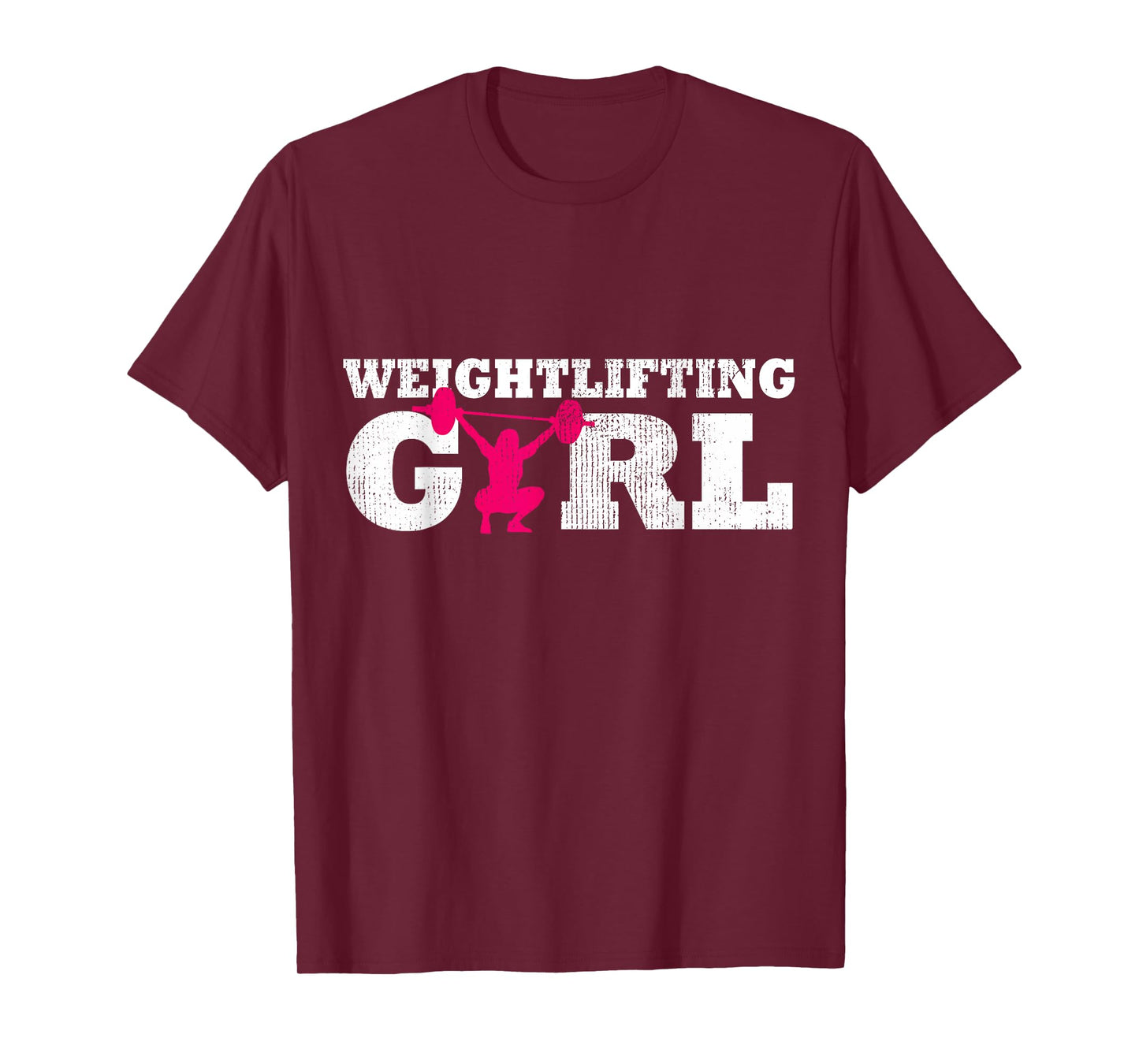 Weightlifting Girl Player Silhouette Sport Gift T-Shirt