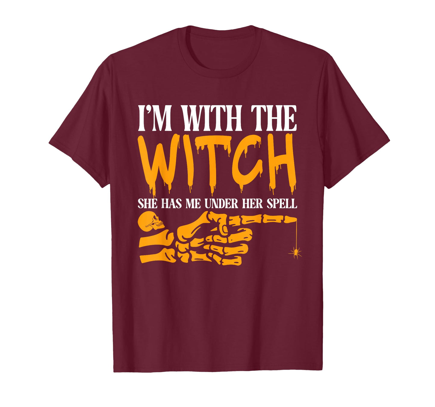 I'm with The Witch Funny Halloween Couple Costume Party T-Shirt