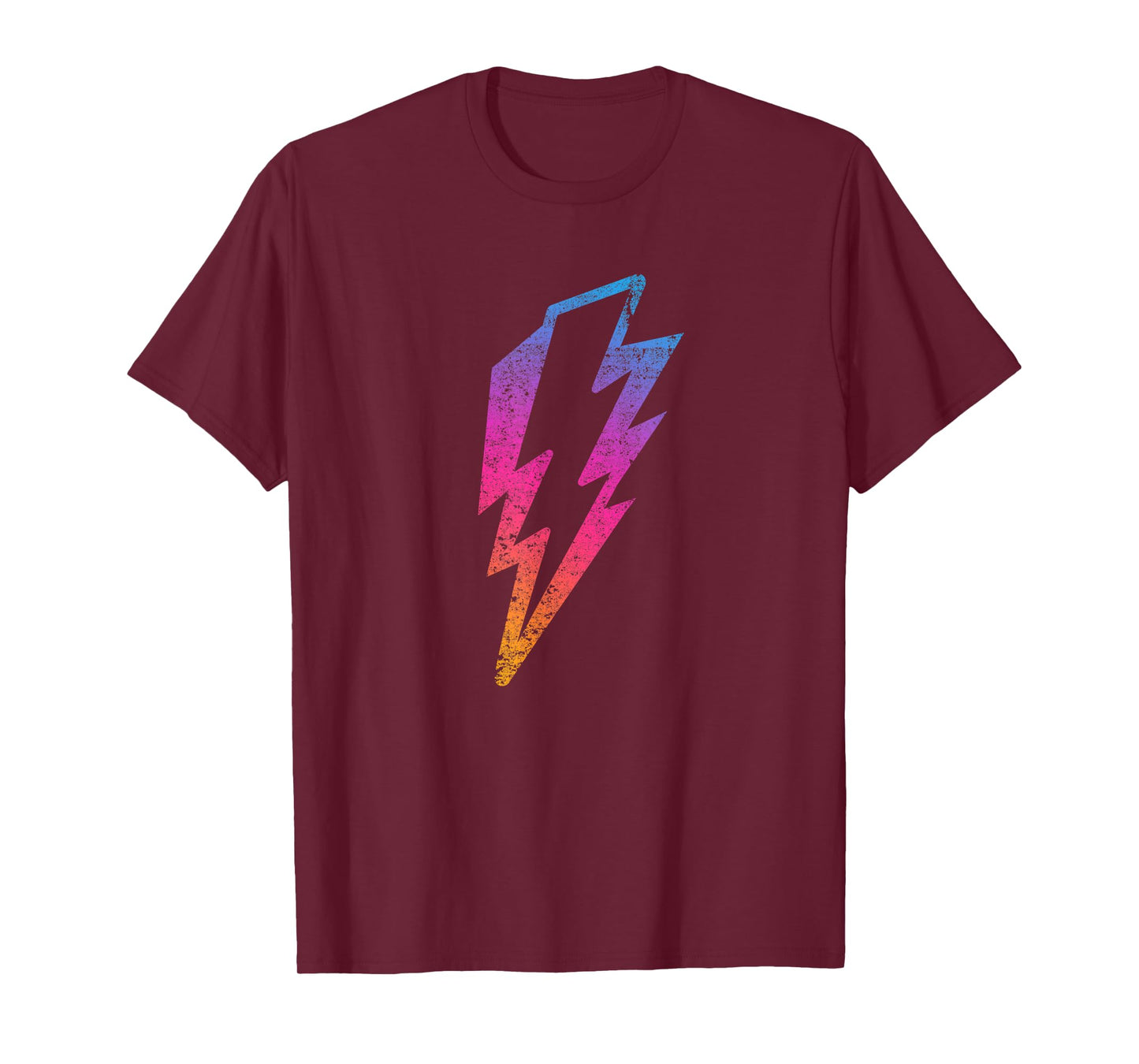 Multicolor Lightnings Powerful Distressed Bolts Unisex T-Shirt