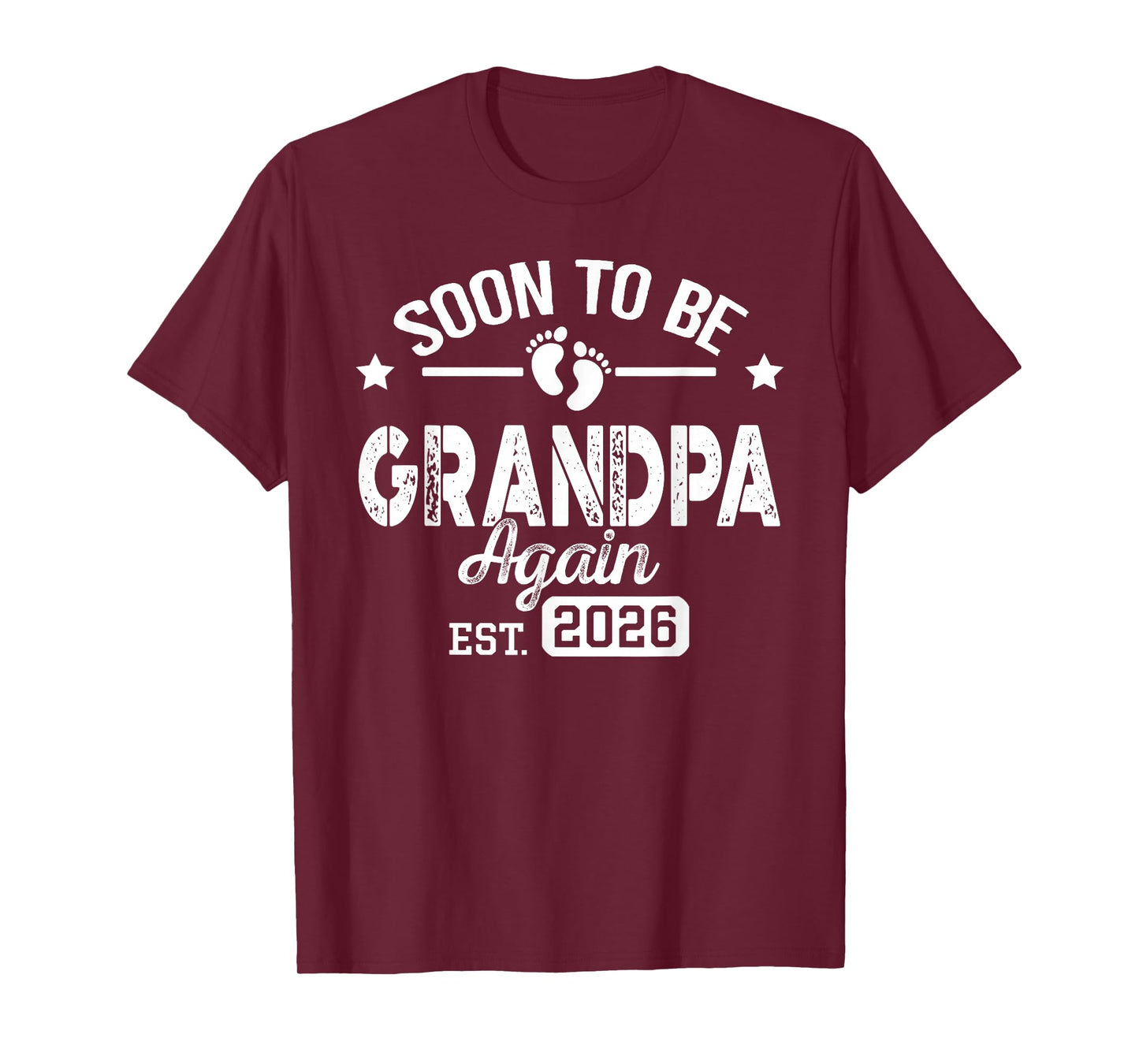 Soon To Be Grandpa again est. 2026 Pregnancy Announcement T-Shirt