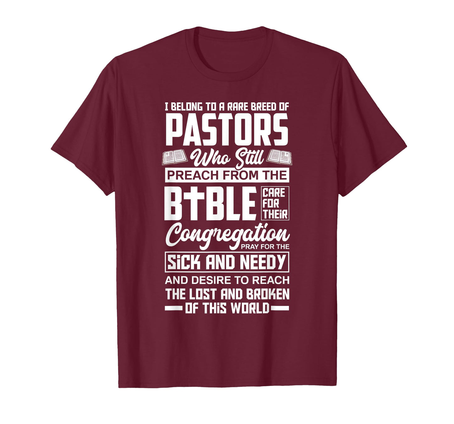 I Belong To A Rare Breed Of Pastors Minister Clergy Pastor T-Shirt