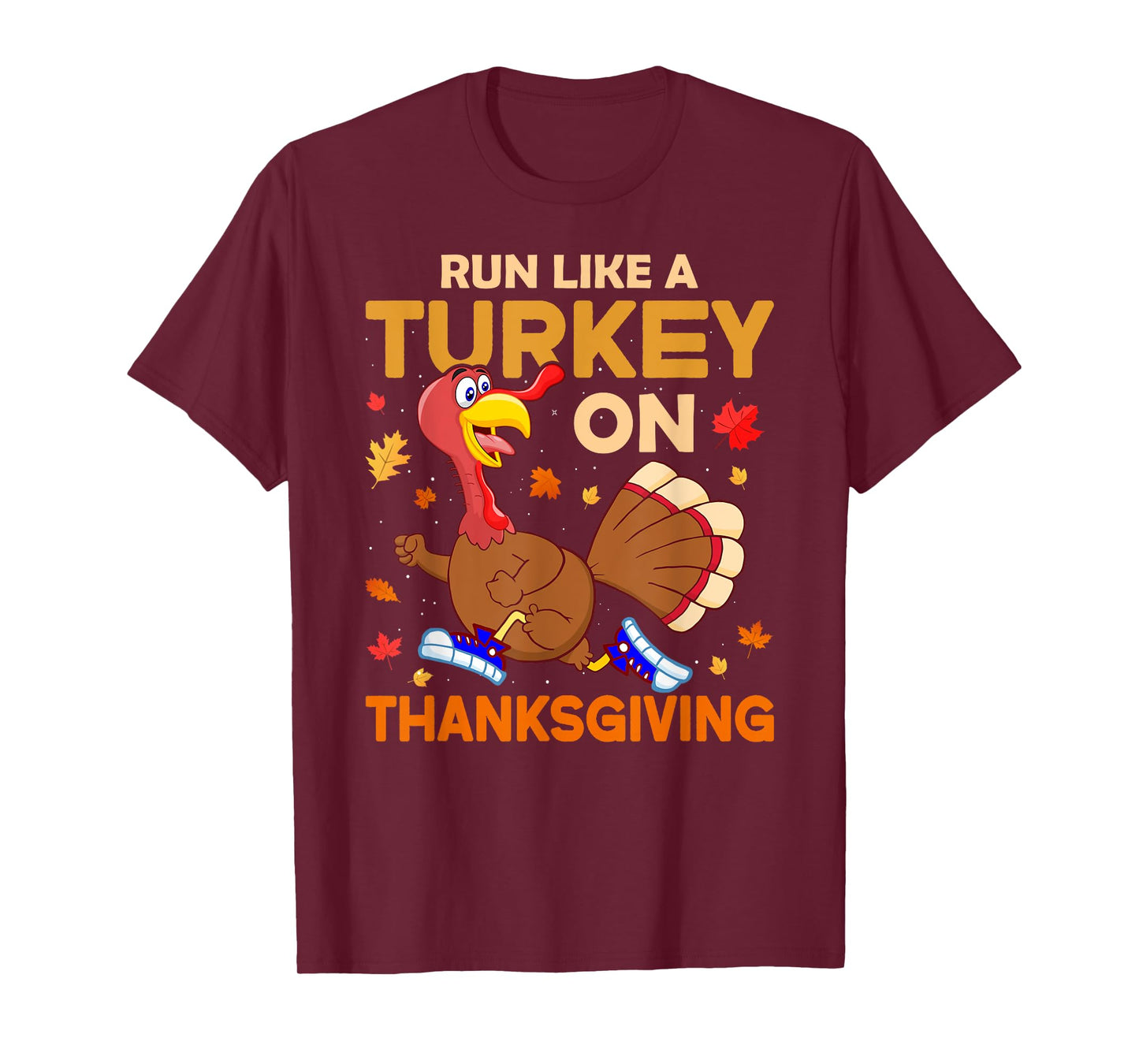 Funny Running Thanksgiving Turkey Runner Keep Fit Gym Lovers T-Shirt