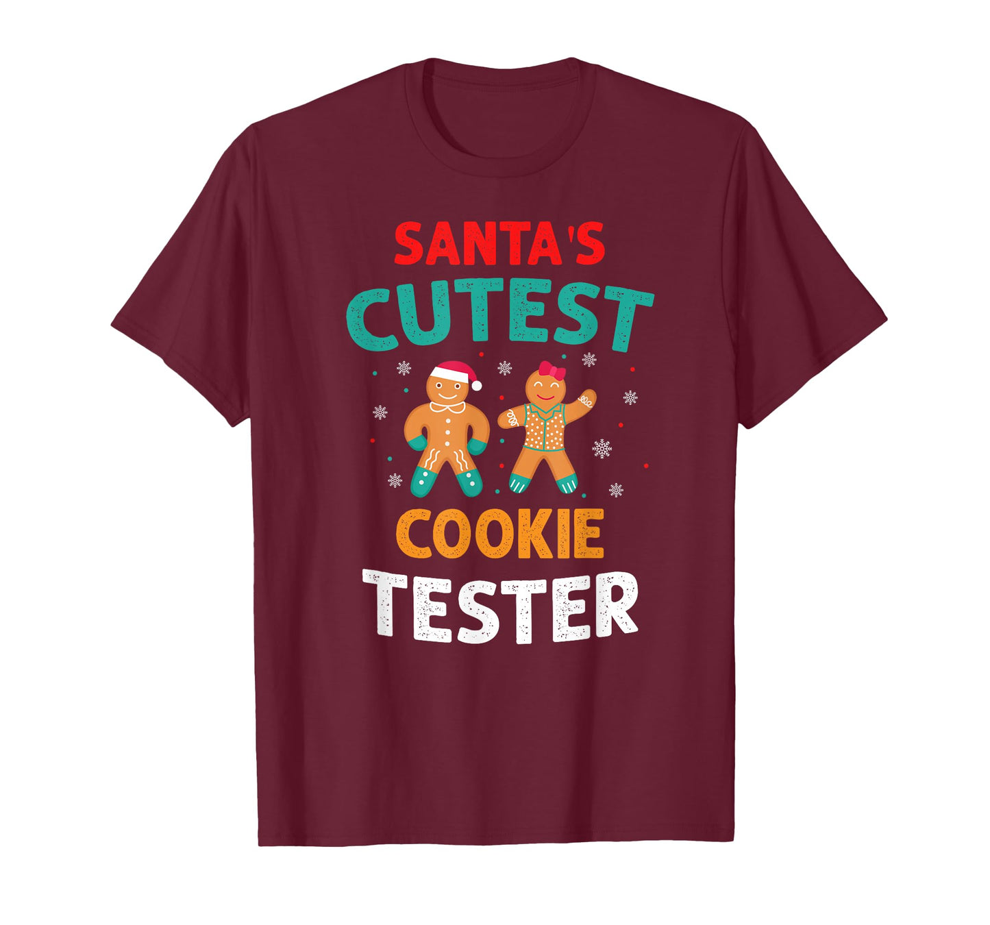 Santa's Cutest Cookie Sampler Christmas Funny Style T-Shirt