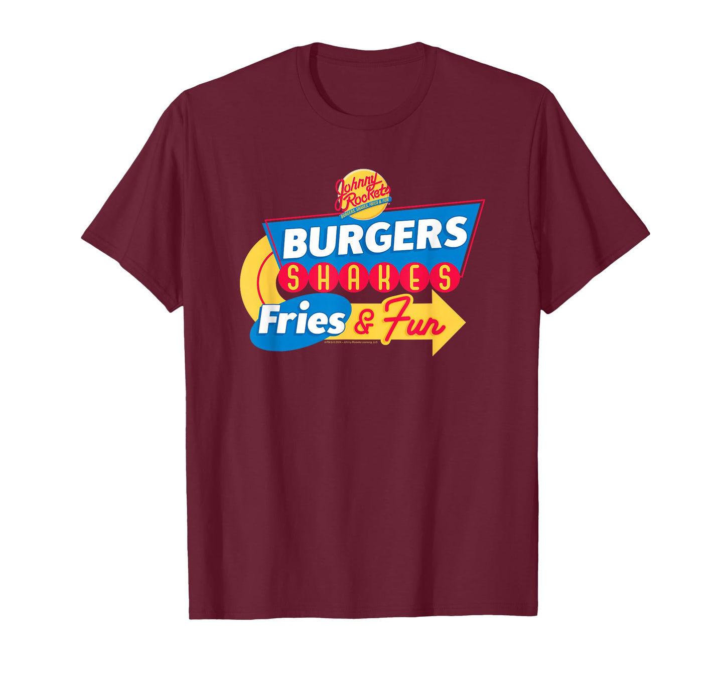 Johnny Rockets Direction Sign Fast Food T-Shirt