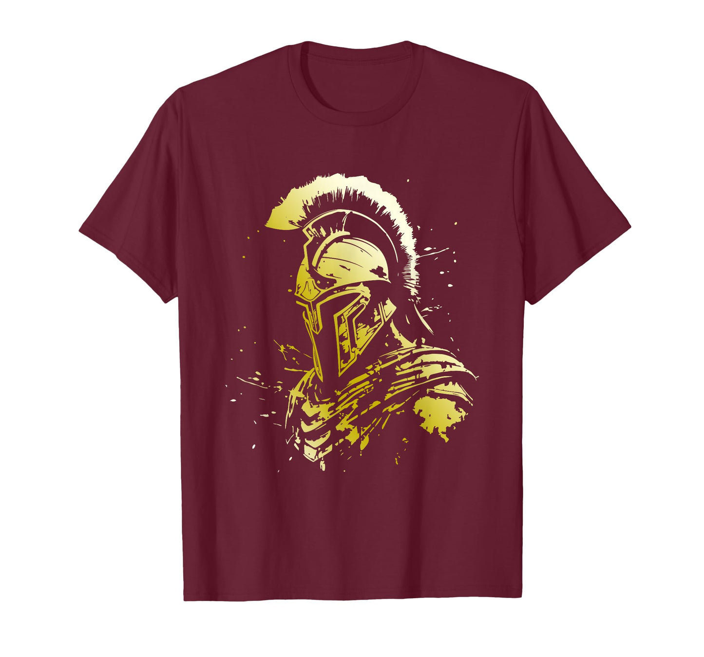 Ancient Golden Spartan Helmet Gym Gladiator Sparta T-Shirt