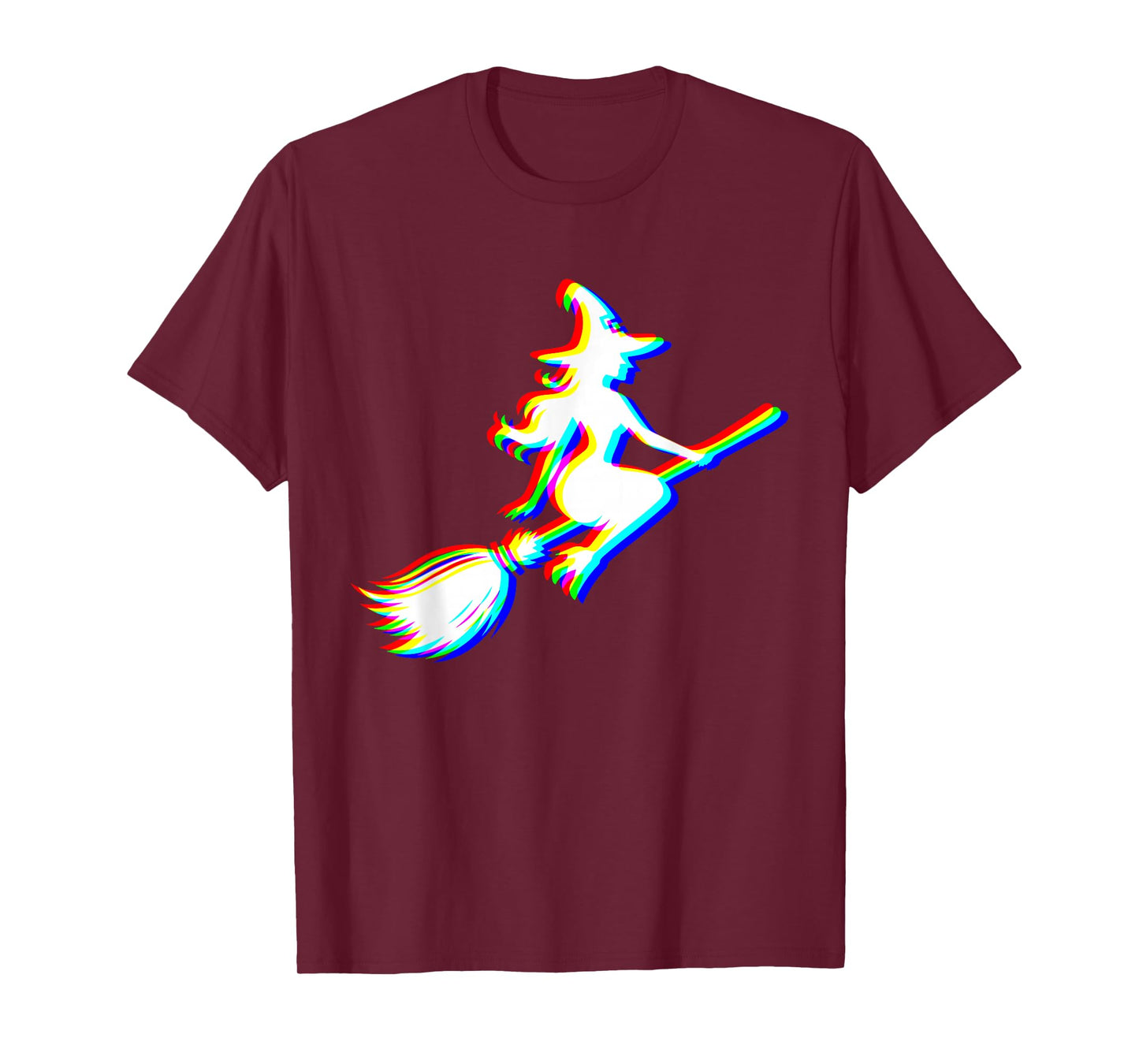 Witch Halloween Trippy Vaporwave EDM Techno Rave T-Shirt