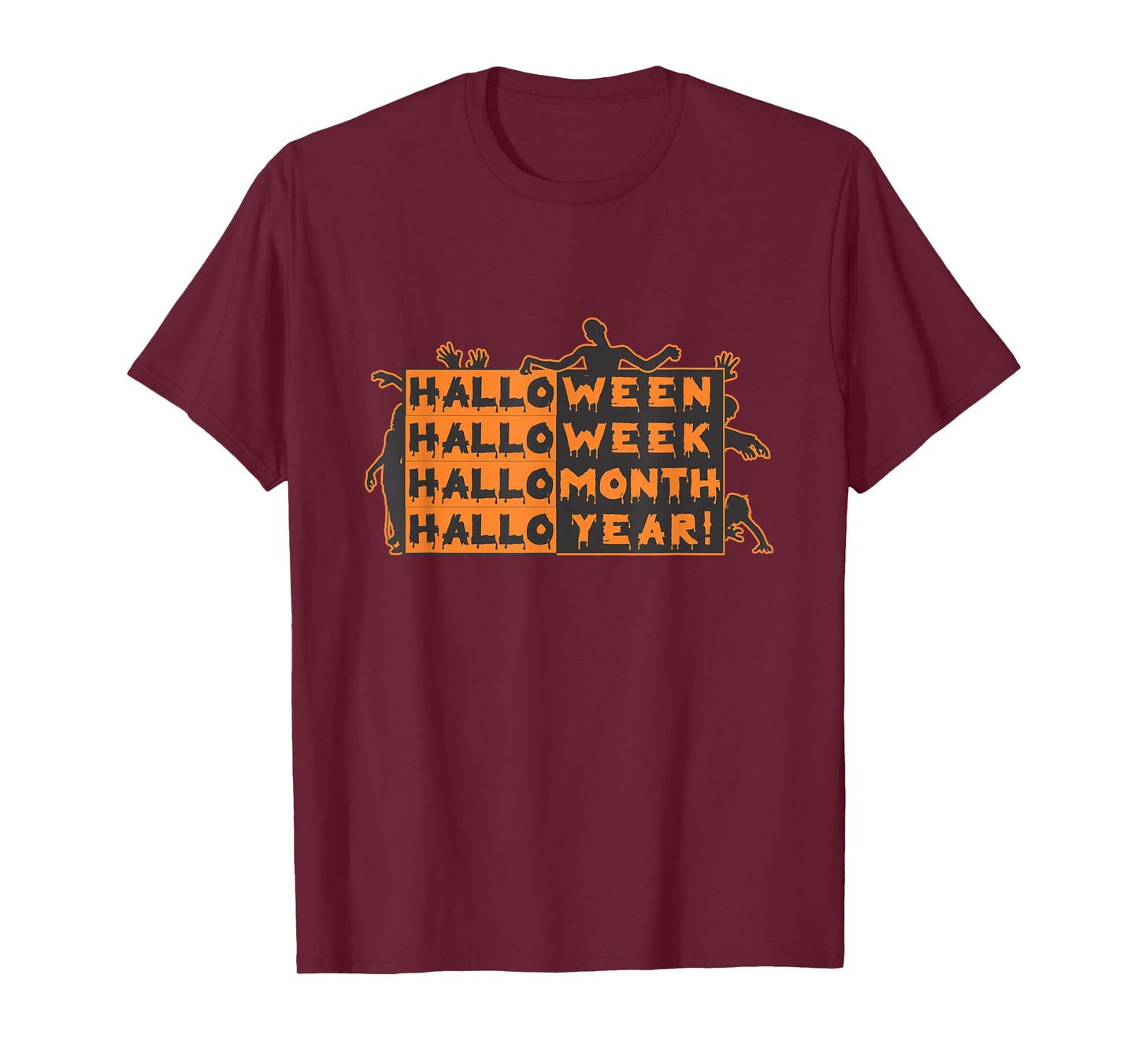 Funny Halloween, All Year Round Zombie October T-Shirt
