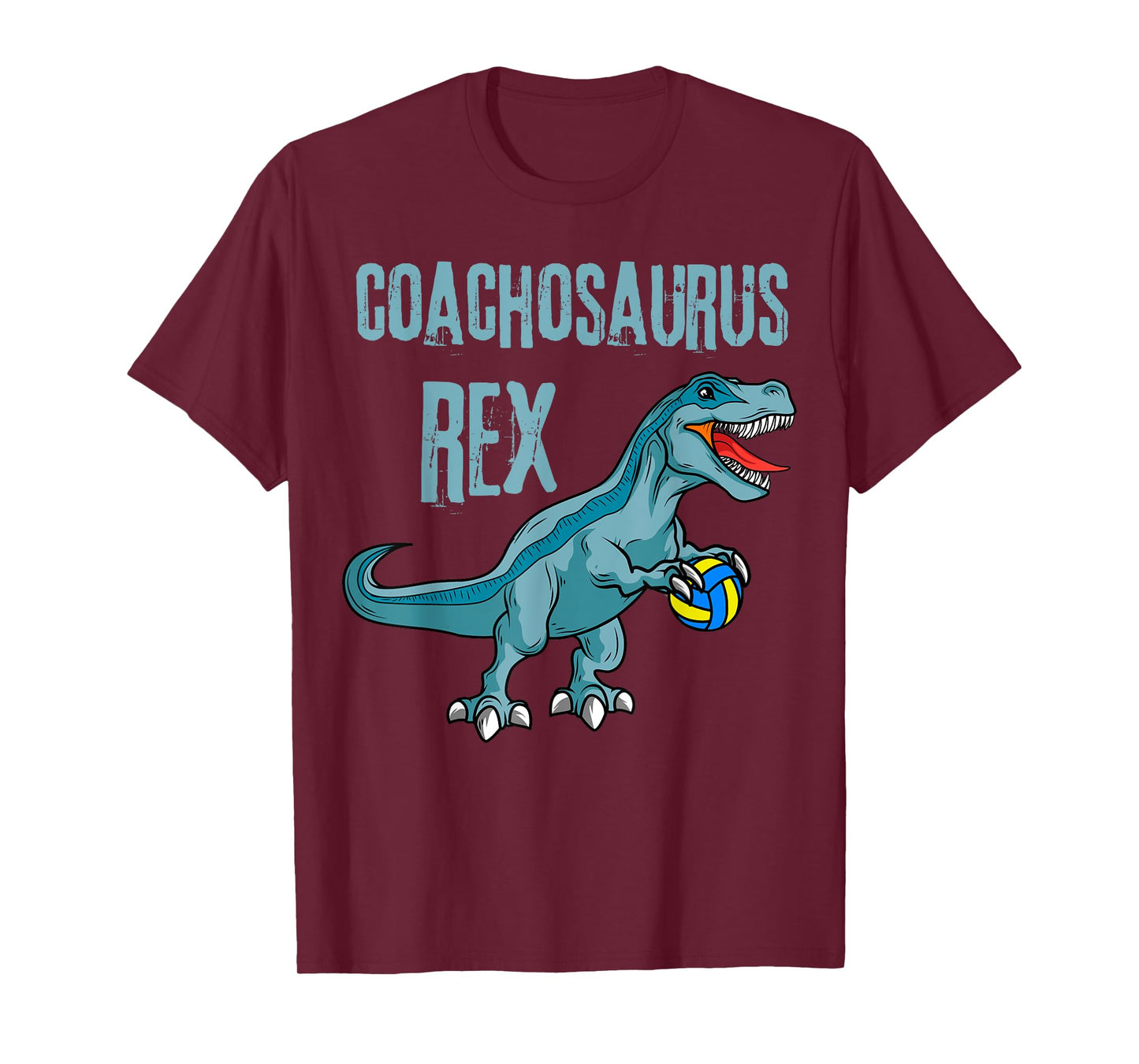 Coachosaurus Rex Volleyball Coach Sports Teacher T-Shirt