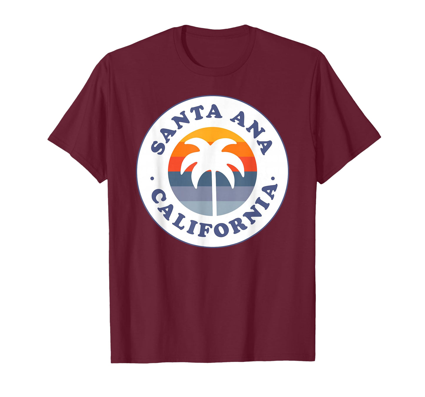 Santa Ana California CA Palm Tree Beach Vacation Souvenir T-Shirt