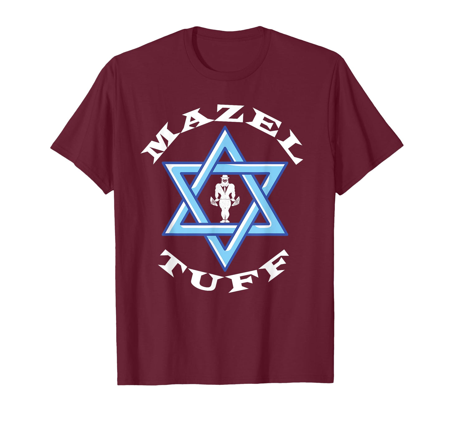 MAZEL TUFF Strong Gym Jew Weightlifting Rabbi Hanukkah T-Shirt