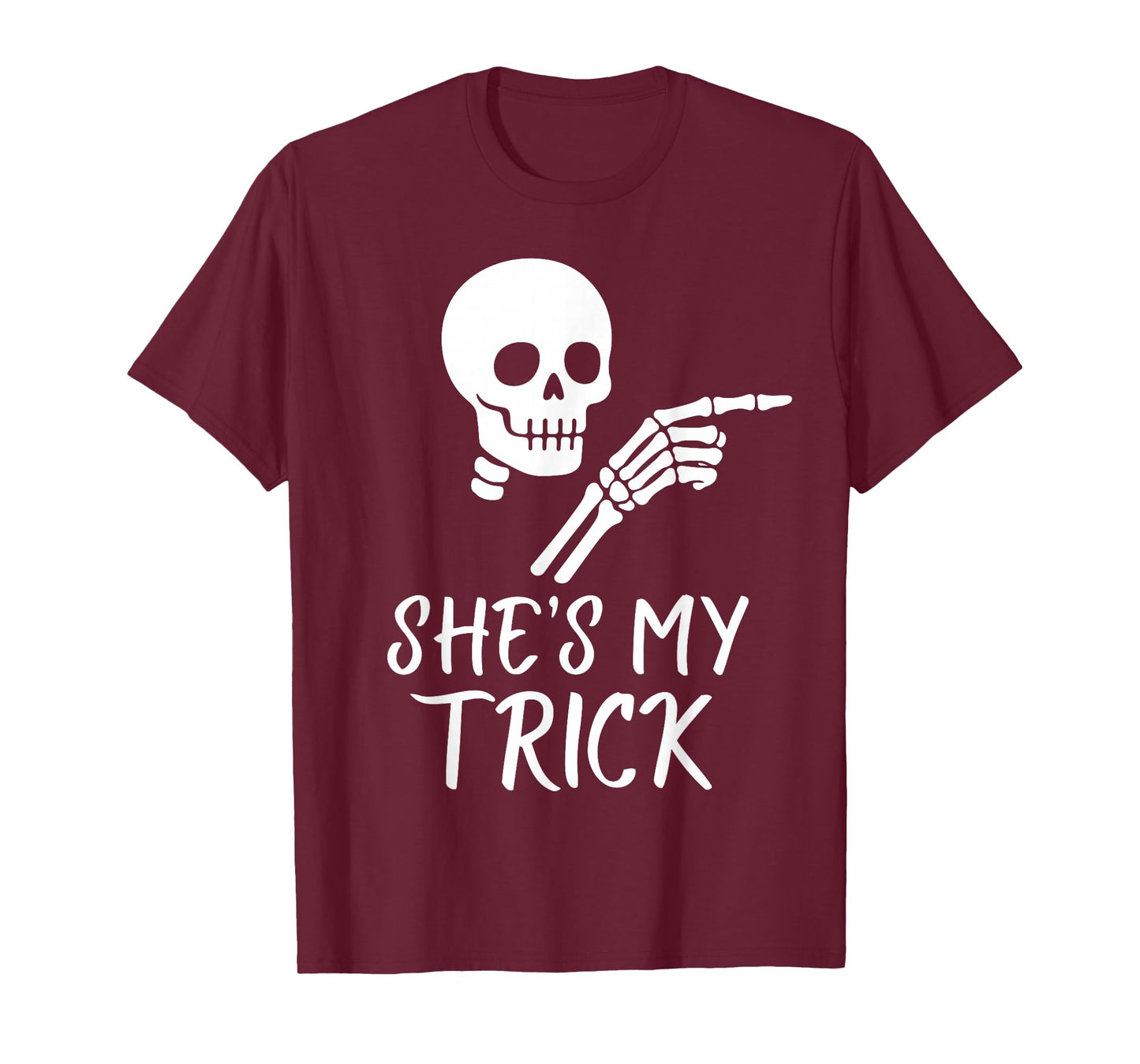 Shes My Trick Matching Couple Halloween Costume Boyfriend T-Shirt