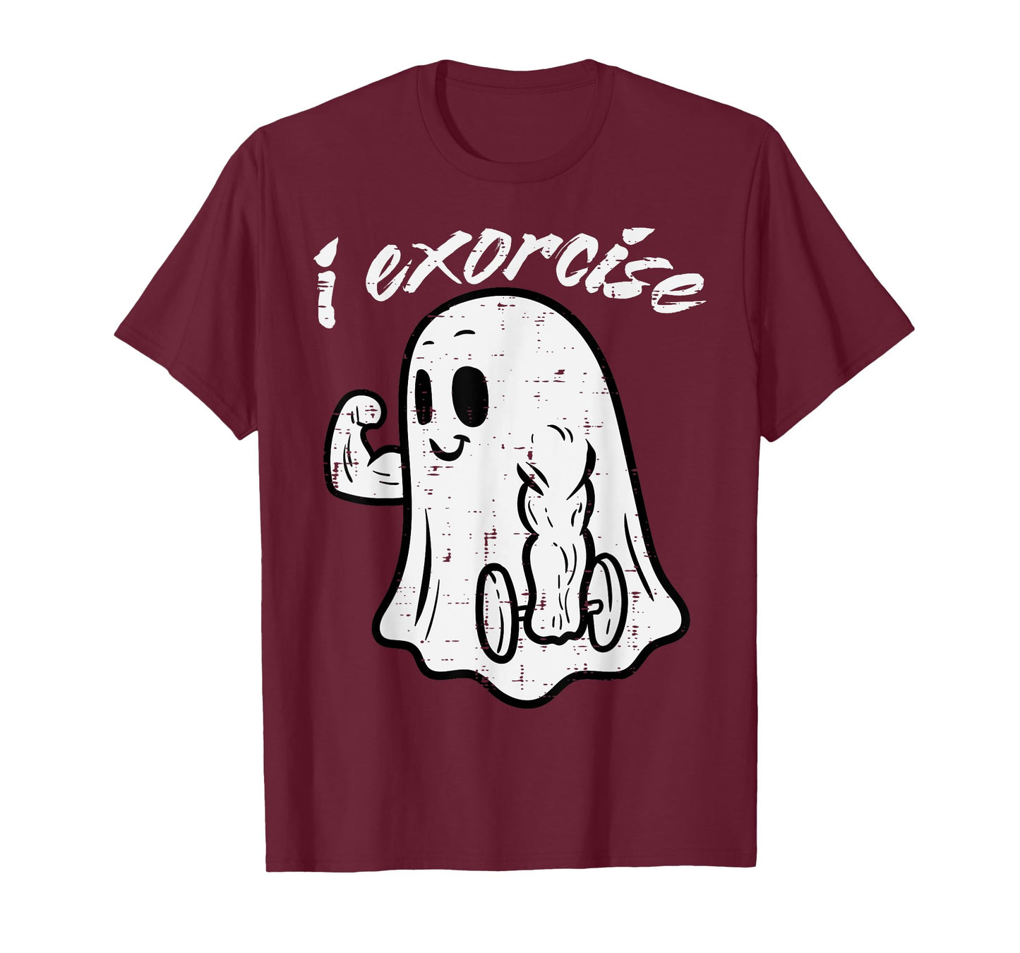 Halloween Exercise Ghost I Exorcise Gym Costume Women Men T-Shirt