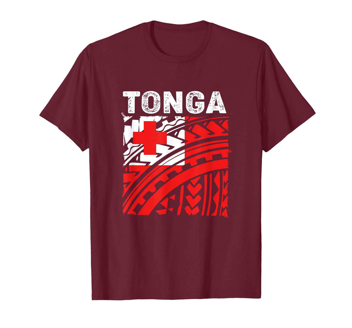 Vintage Tonga Flag Polynesian Tribal Tongan T-Shirt
