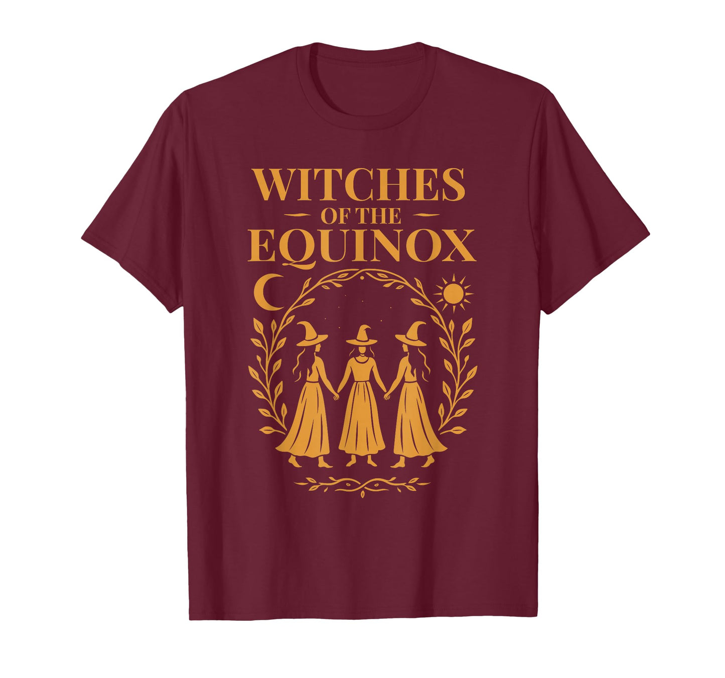 Witches Dance of The Equinox Autumn Pagan Ritual Circle T-Shirt
