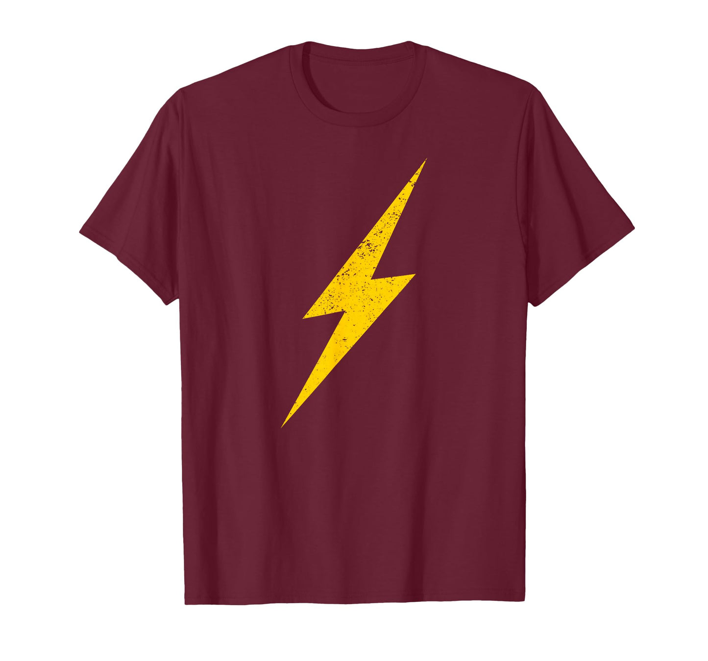 Yellow Lightning Bolt Electrical Storm Graphic Icon T-Shirt