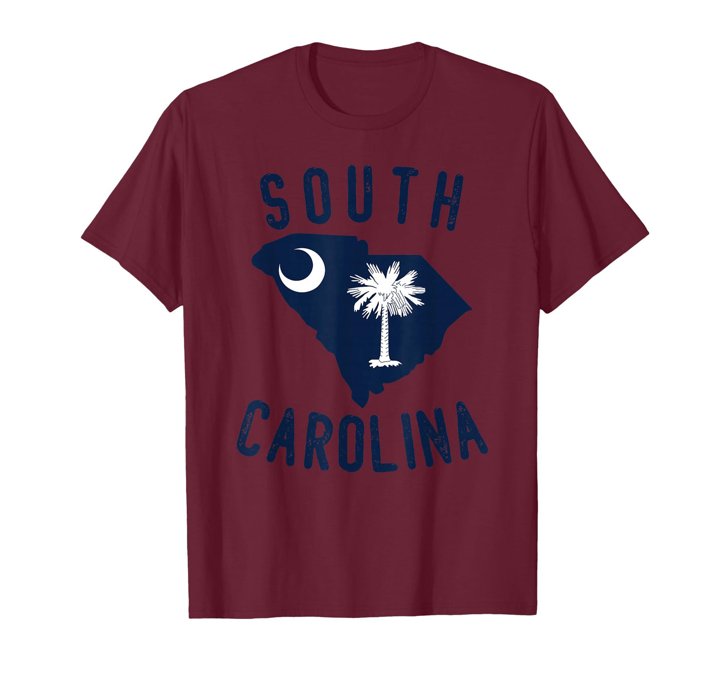 South Carolina State Flag Palmetto Tree Crescent Moon SC T-Shirt