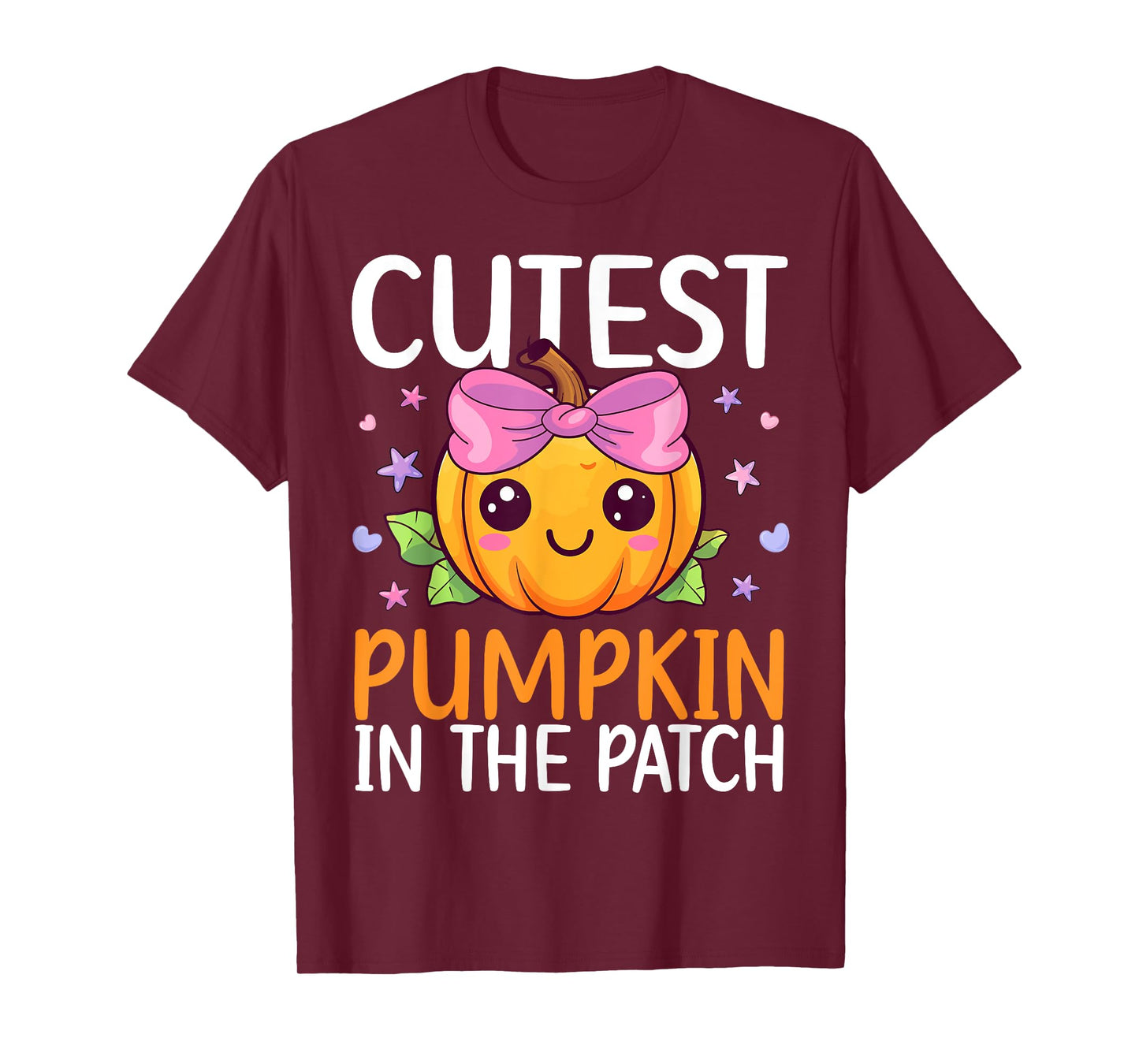 Cutest Pumpkin In The Patch Halloween Costume Toddlers Girls T-Shirt