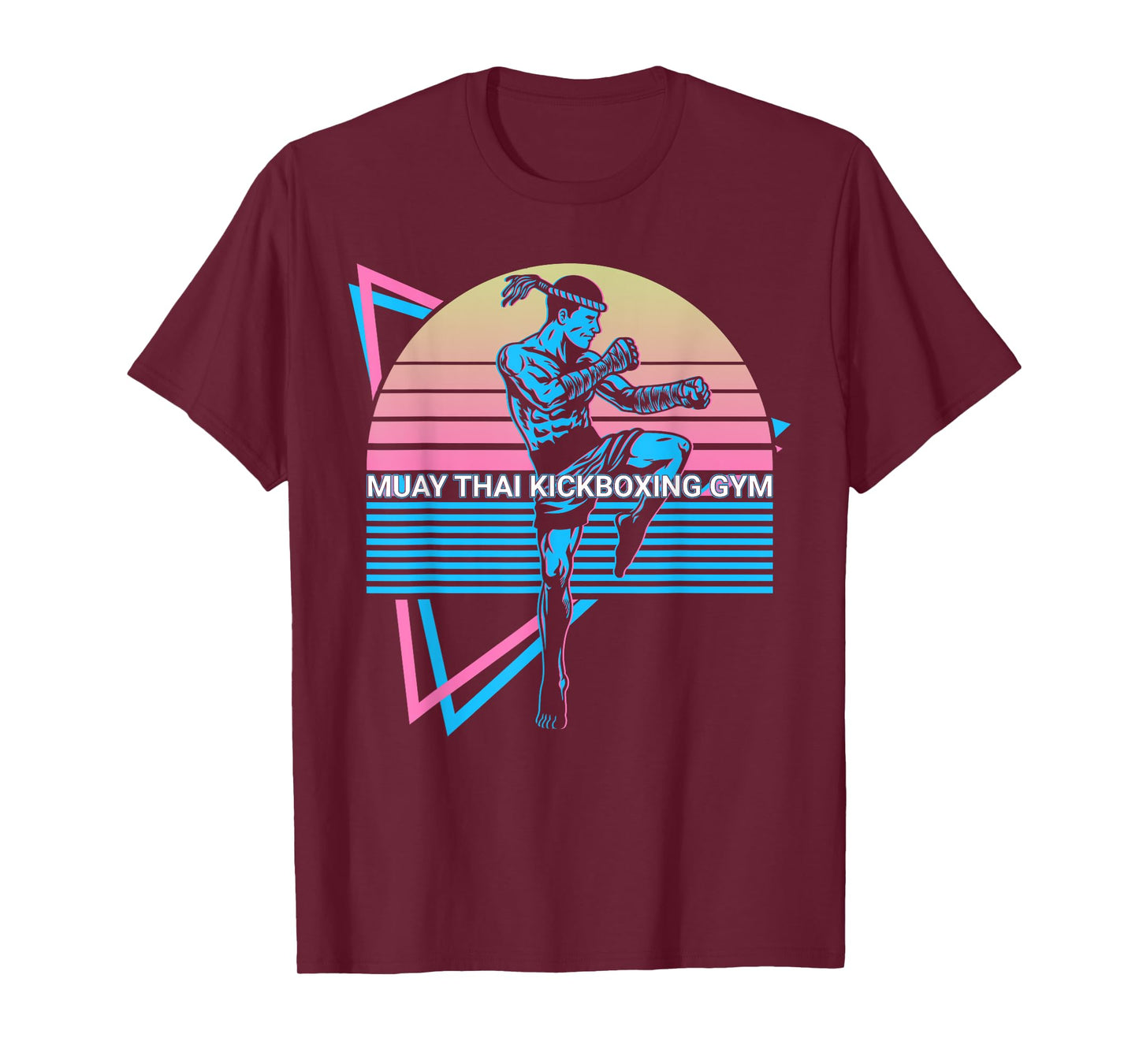 Muay Thai Kickboxing Retro Muay Thai Kickboxing Gym T-Shirt