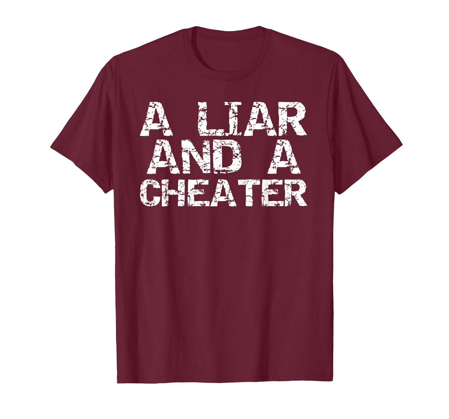 Funny Divorce Party Decorations Men Divorce Shirts - A Liar & a Cheater Caught Cheating Gift Sarcastic Breakup Unisex-Adults T-Shirt - Black - Small