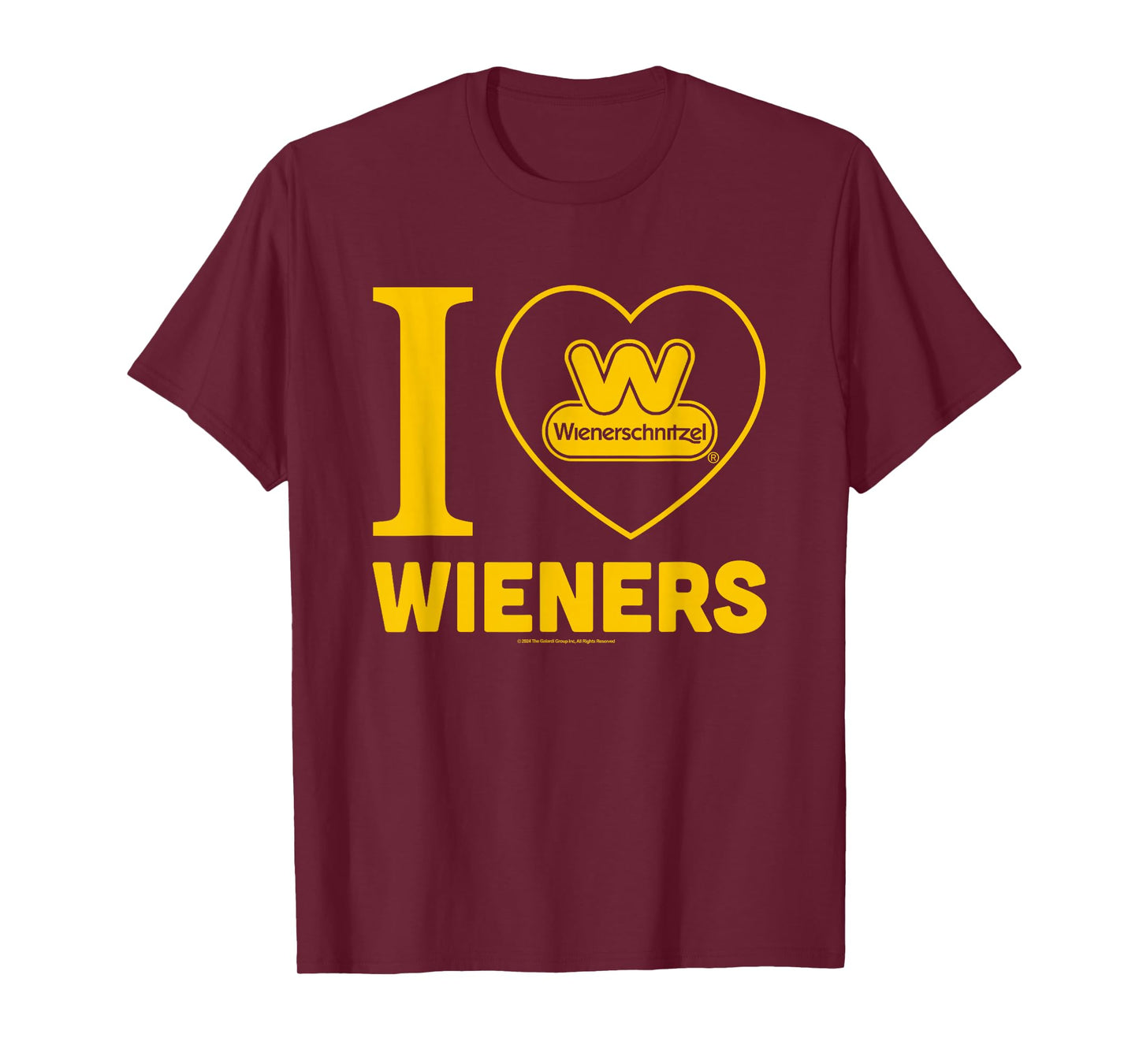 Wienerschnitzel I Love Wieners Big Chest Logo T-Shirt