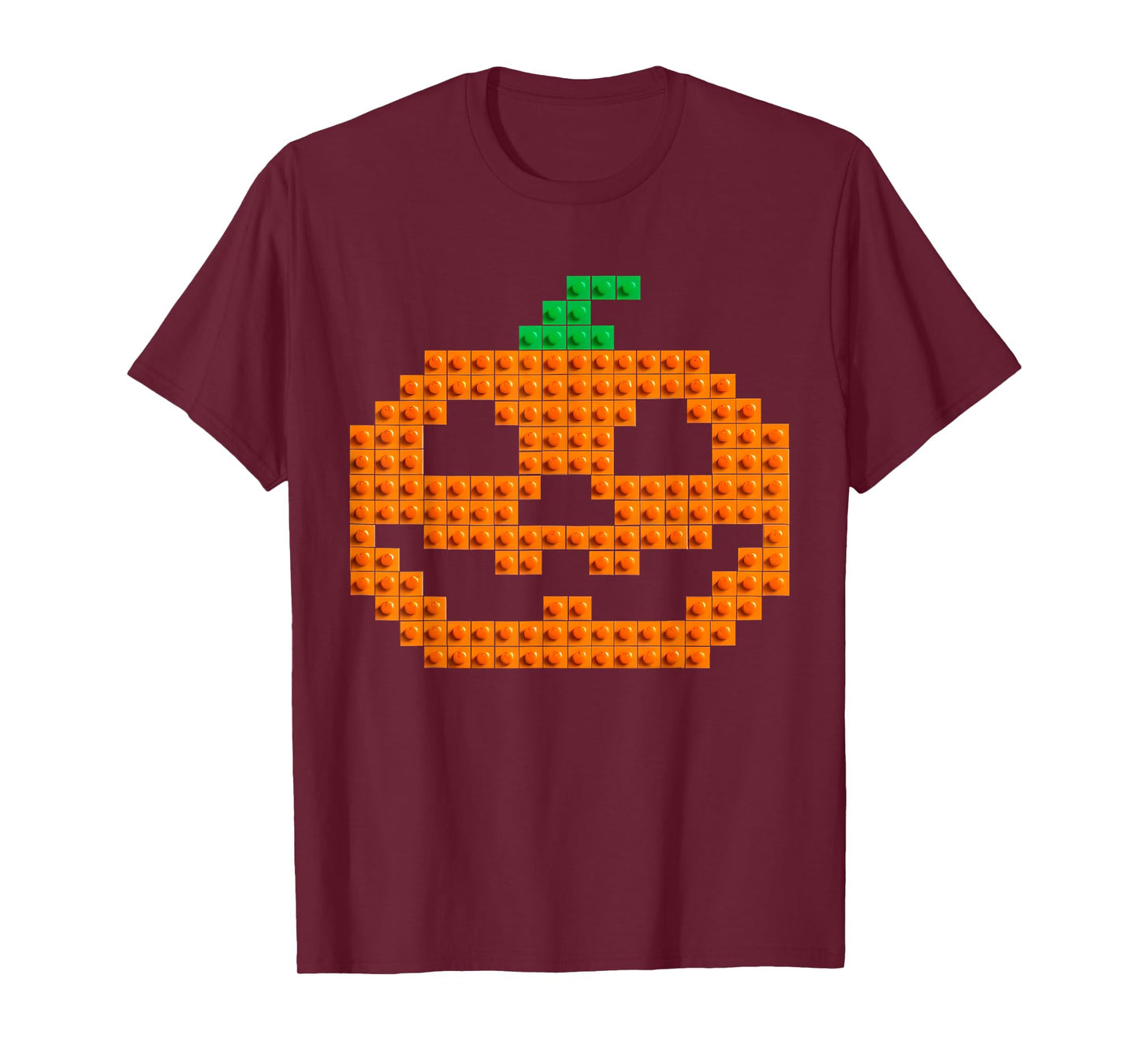Halloween Master Builder Pumpkin Brick Building Block Boys T-Shirt
