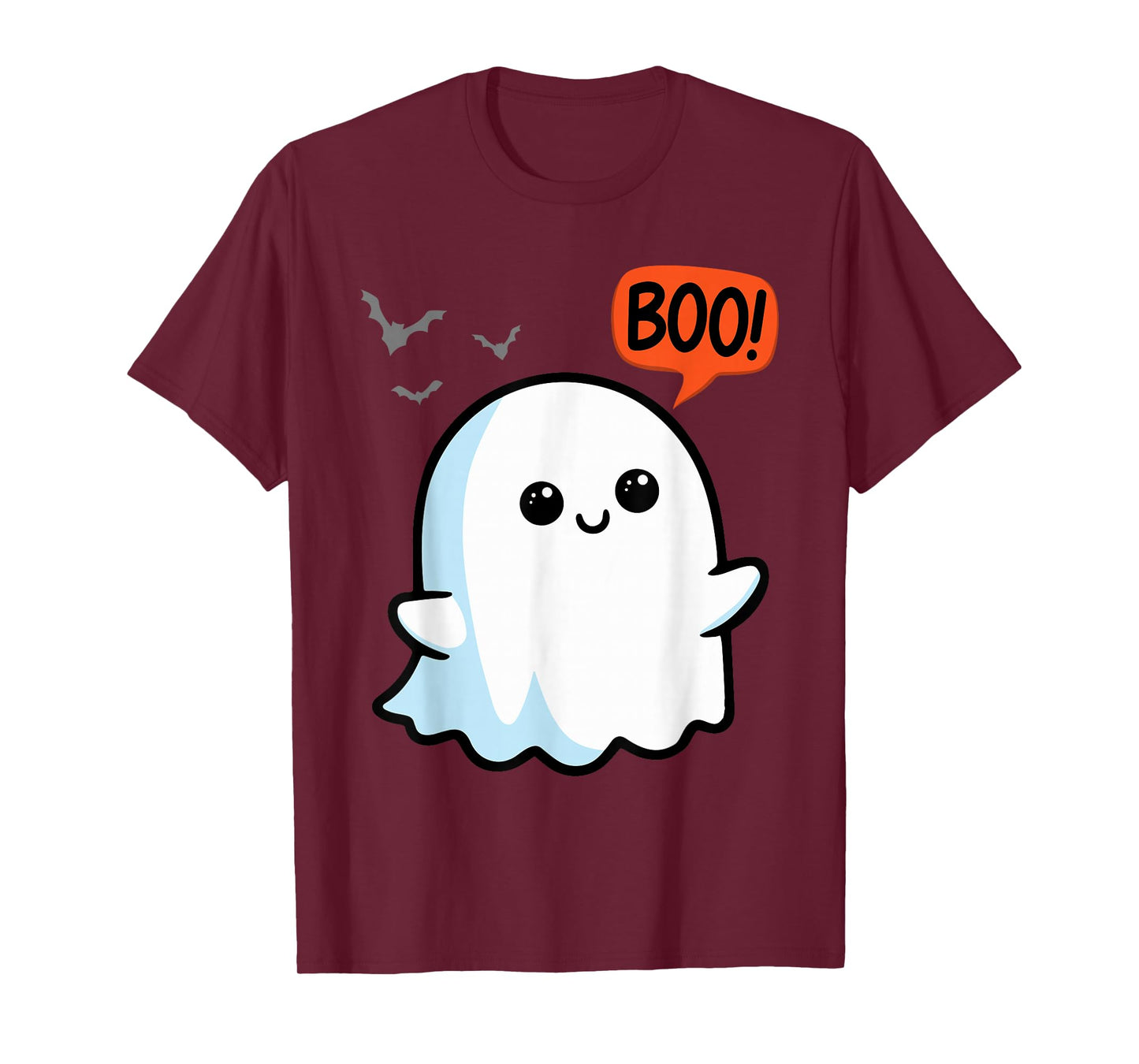 Ghost Saying Boo Spooky Halloween Cute toddler boys girls T-Shirt