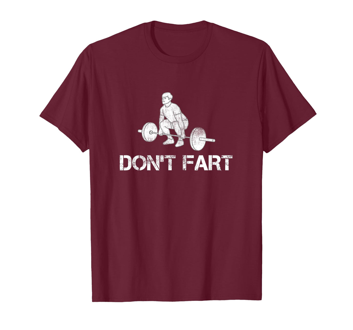 Funny Intense Workout Joke Gift and Accessories Don't Fart Black Unisex Adult Men's Classic Fit Cotton Polyester Gym Workout T-Shirt