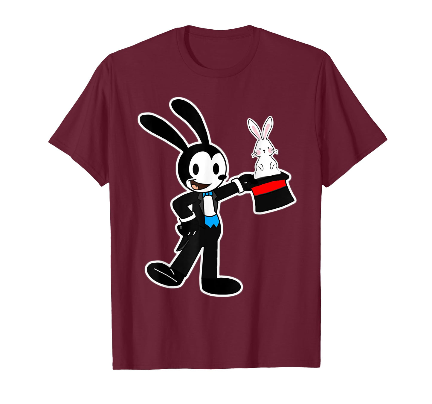 Oswald Rabbit Magician pulls Rabbit out of Hat T-Shirt