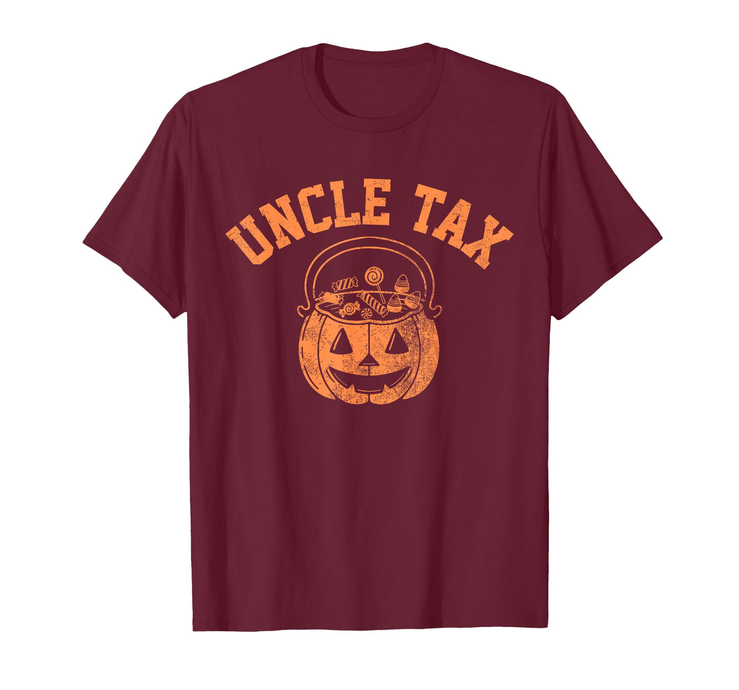 Vintage Uncle Tax Halloween Pumpkin Spooky Trick or Treat T-Shirt