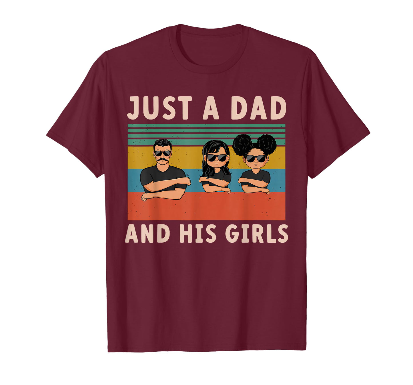 Just A Dad And His Girl Daddy Father's Day 2024 T-Shirt