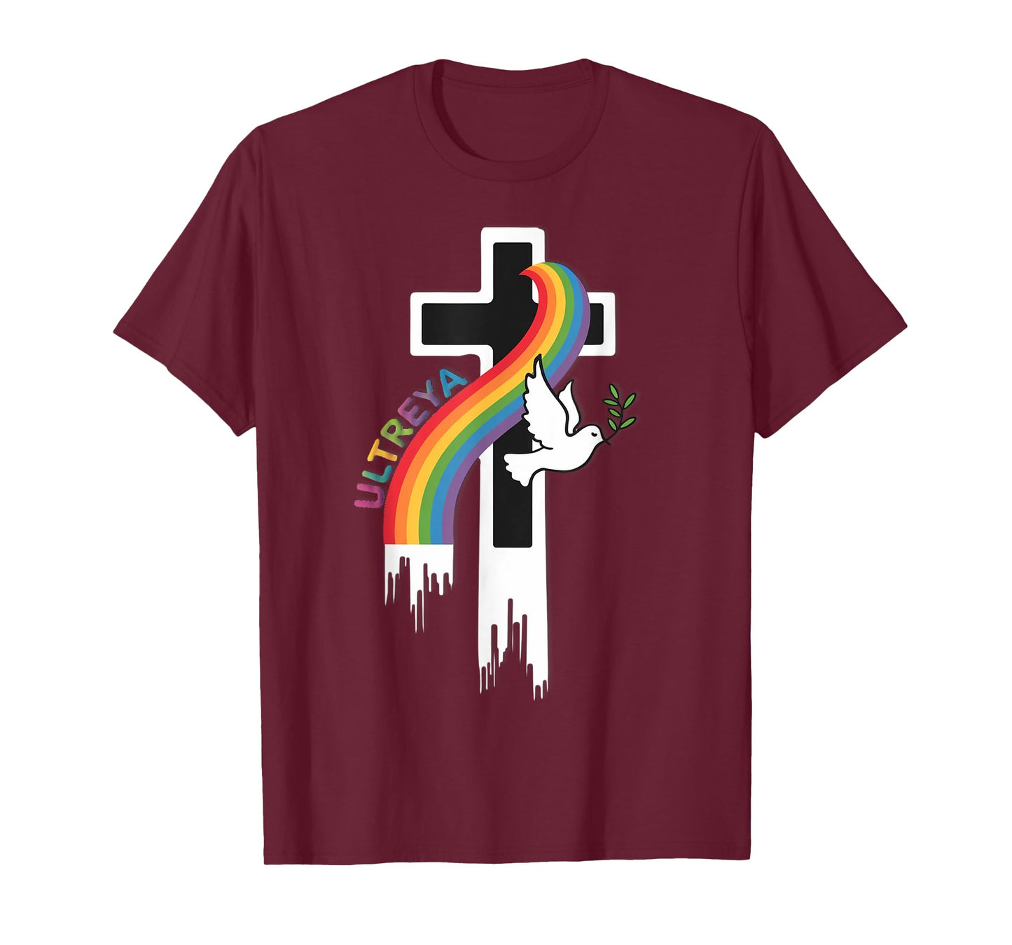 DeColores Cursillo Rainbow Rooster Catholic T-Shirt