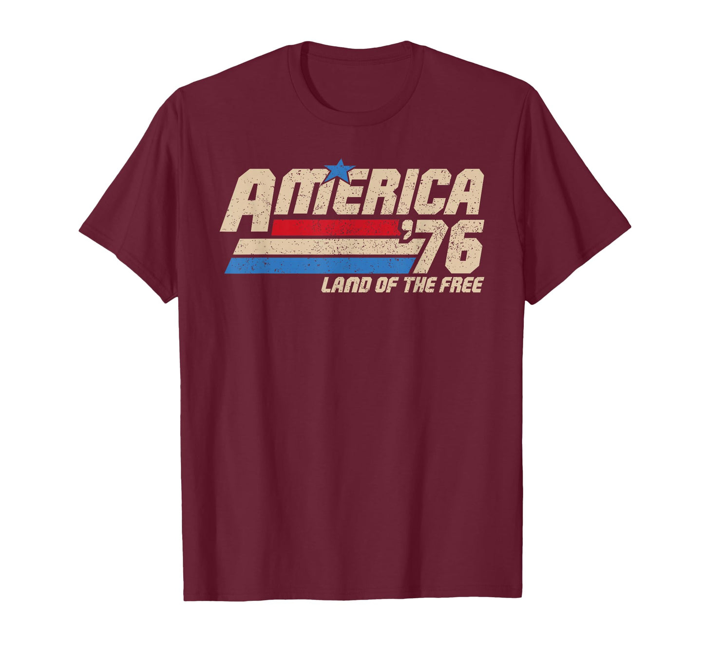 America 1776 Patriotic Vintage USA Flag Retro 4th of July T-Shirt