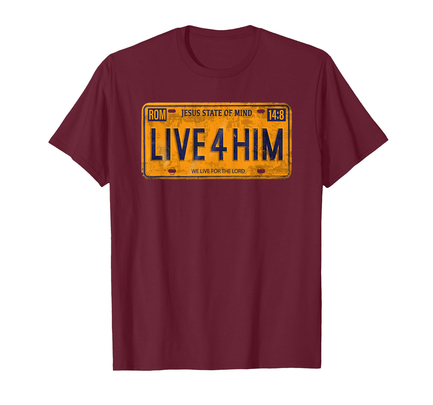 Jesus state of mind live 4 him we live for the lord T-Shirt