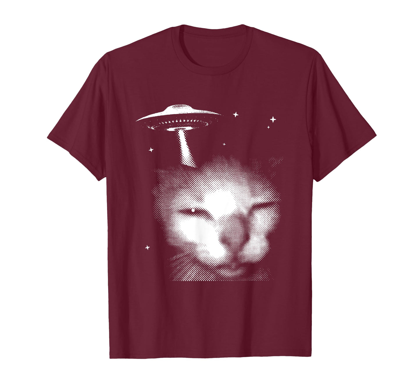 Y2k Alien UFO Cat Vintage 90s Retro Silly Cats Cat Lover T-Shirt