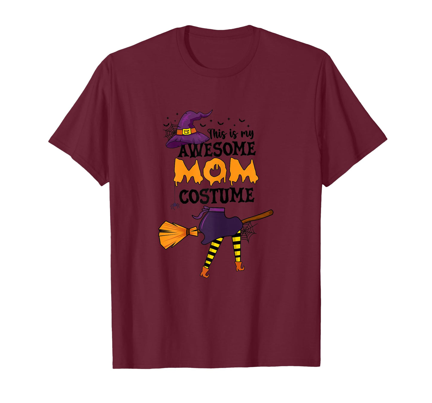 This is My Awesome Mom Costume Halloween Funny Witch T-Shirt