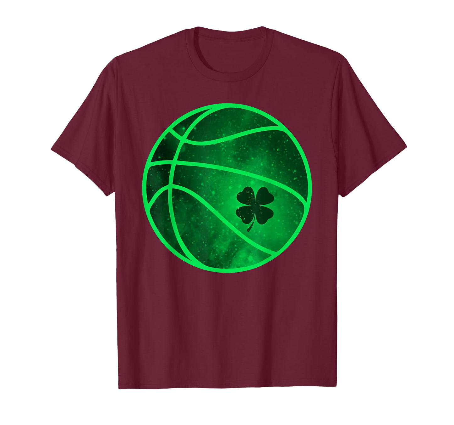 Basketball Lucky Shamrock Clover St. Patrick's Day Funny T-Shirt