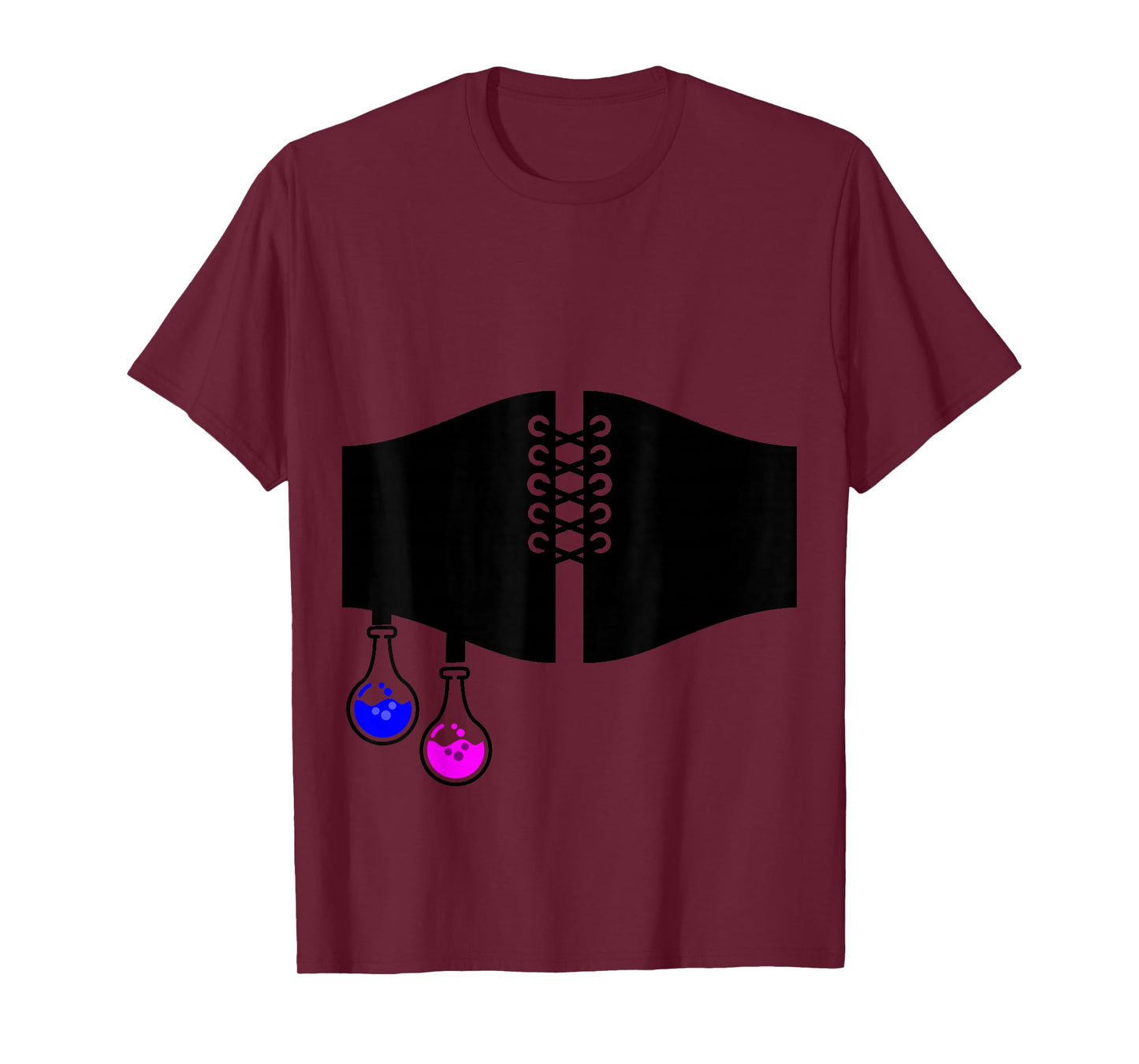 Renaissance Halloween Costume Waist Belt Potion Bottle Print T-Shirt