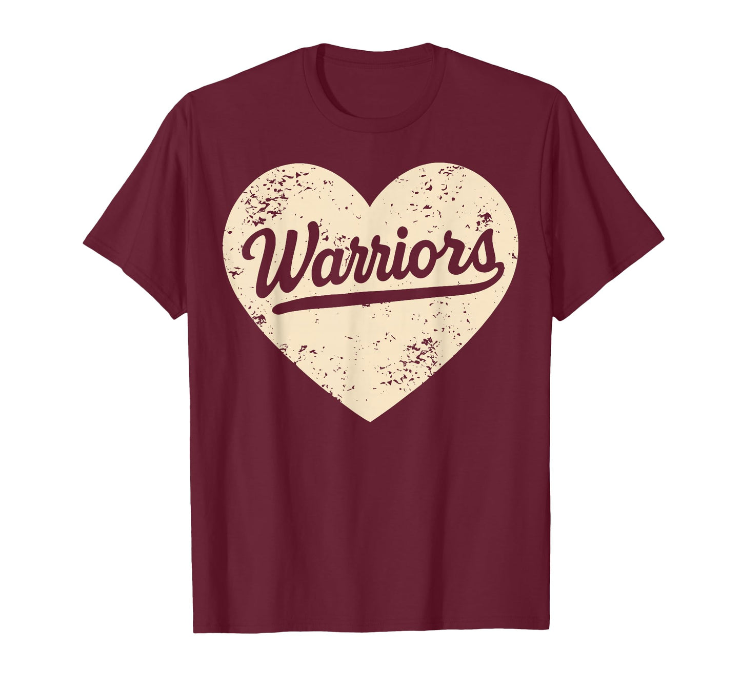 Vintage Warriors Heart for Men Women Kid Boy Girl T-Shirt