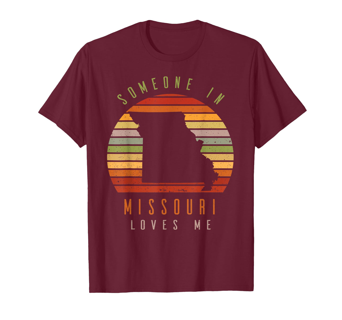 Someone In Missouri Loves Me Vintage State Retro T-Shirt