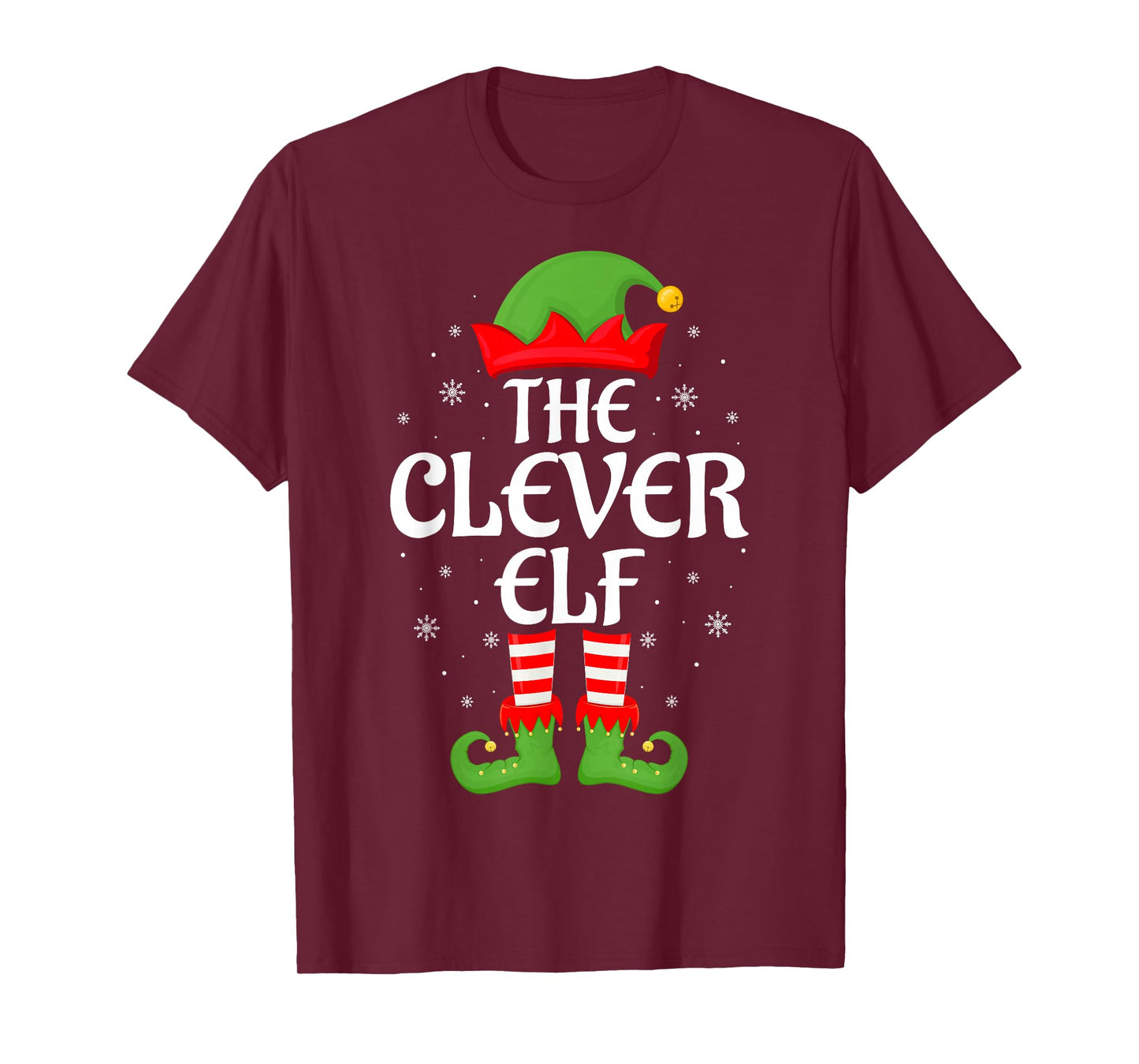 Clever Elf Xmas Family Matching Elf Squad Christmas T-Shirt