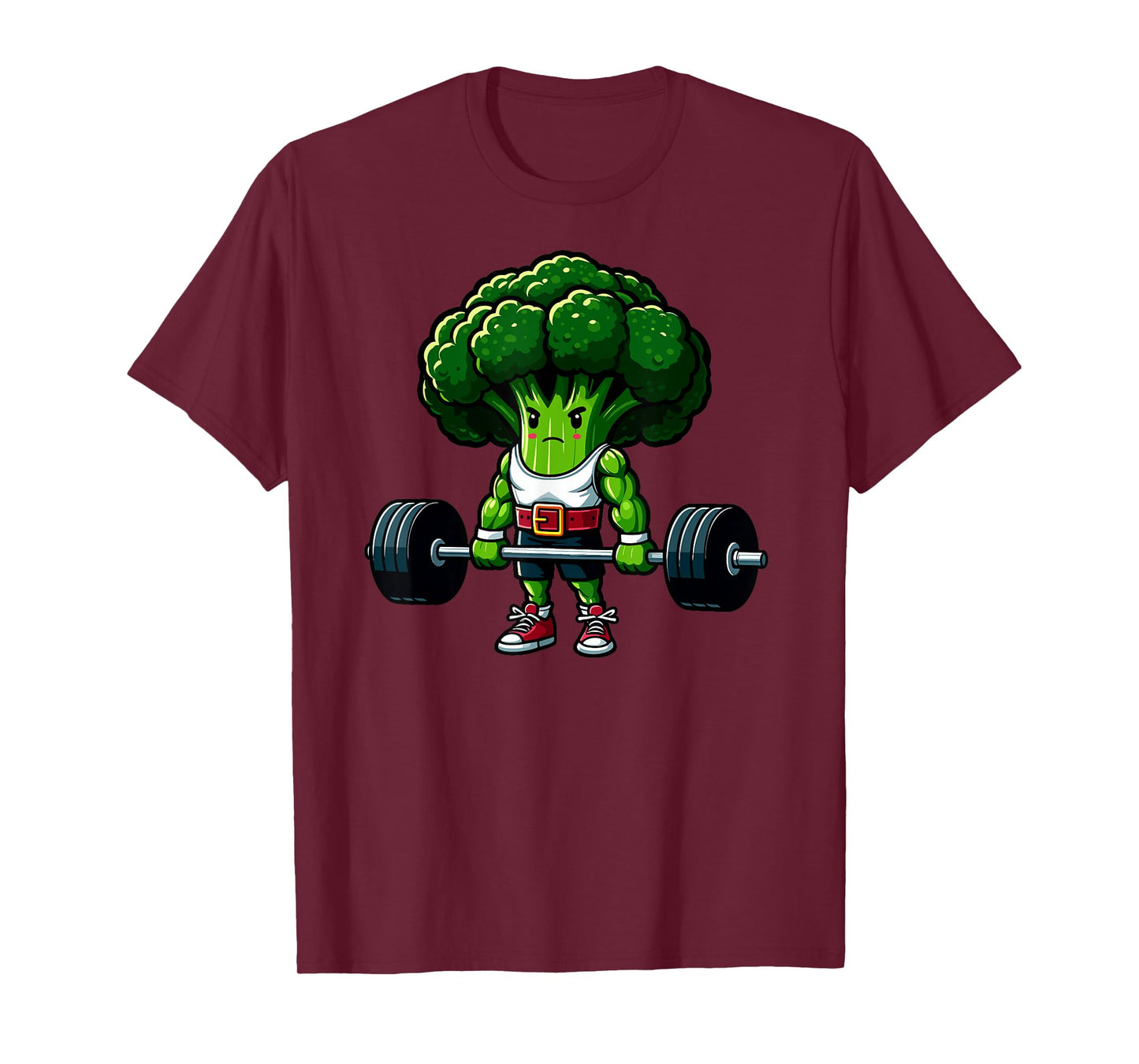 Broccoli Deadlift Weightlifting Gym Vegan Tee Powerlifting T-Shirt