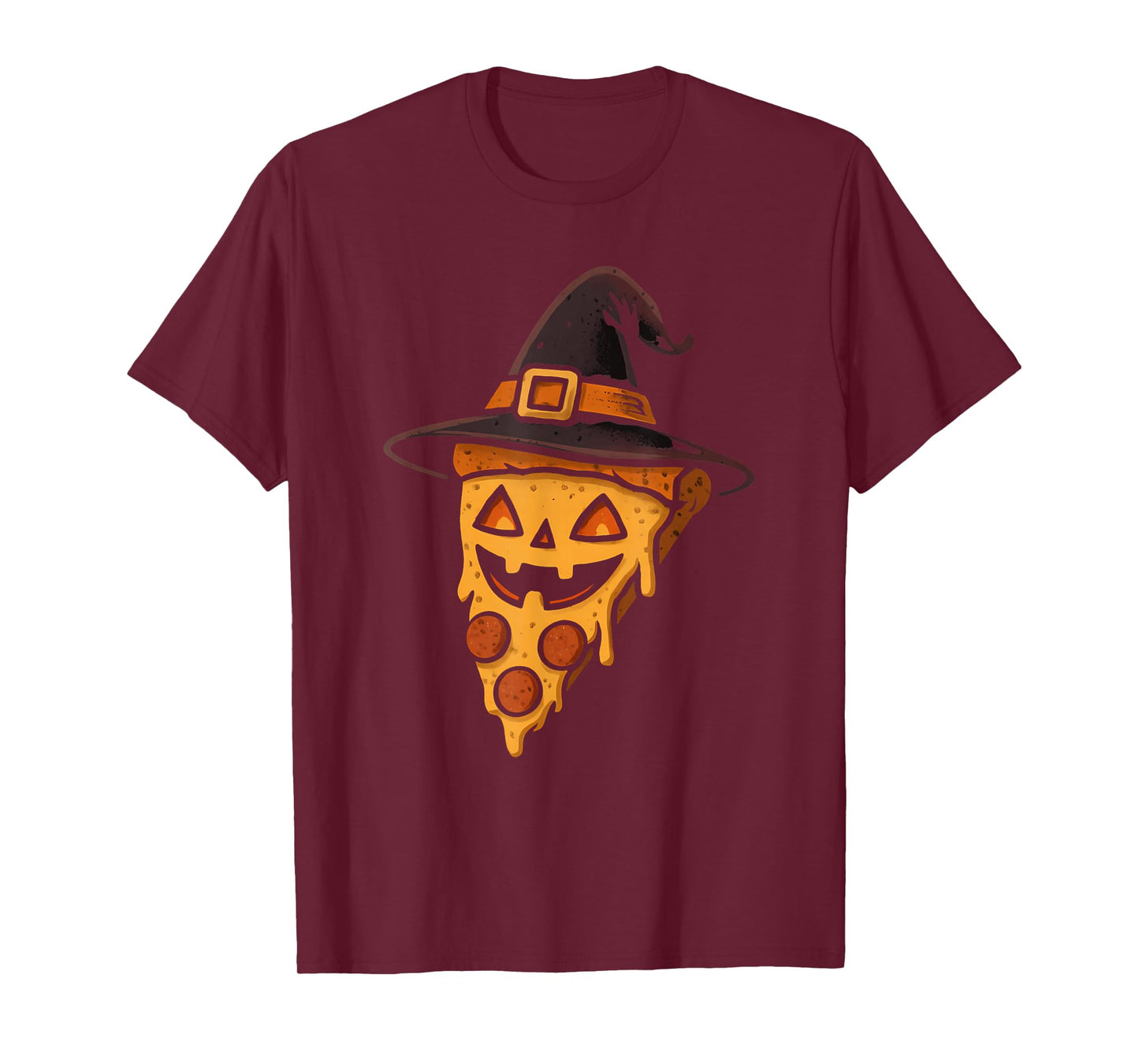 Witch Pizza Pumpkin Face T-Shirt