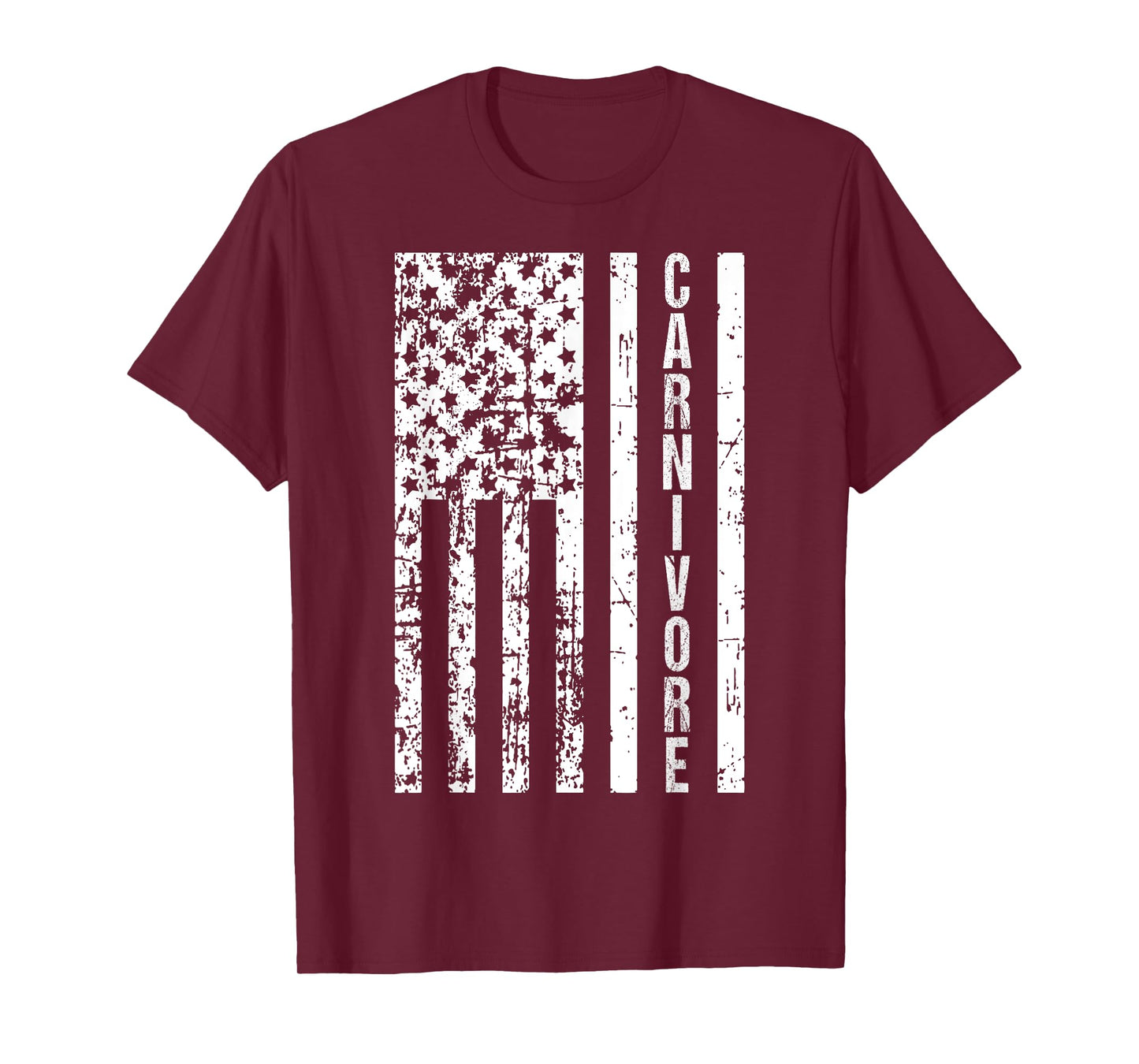 American Flag Carnivore Diet Meat Eater T-Shirt